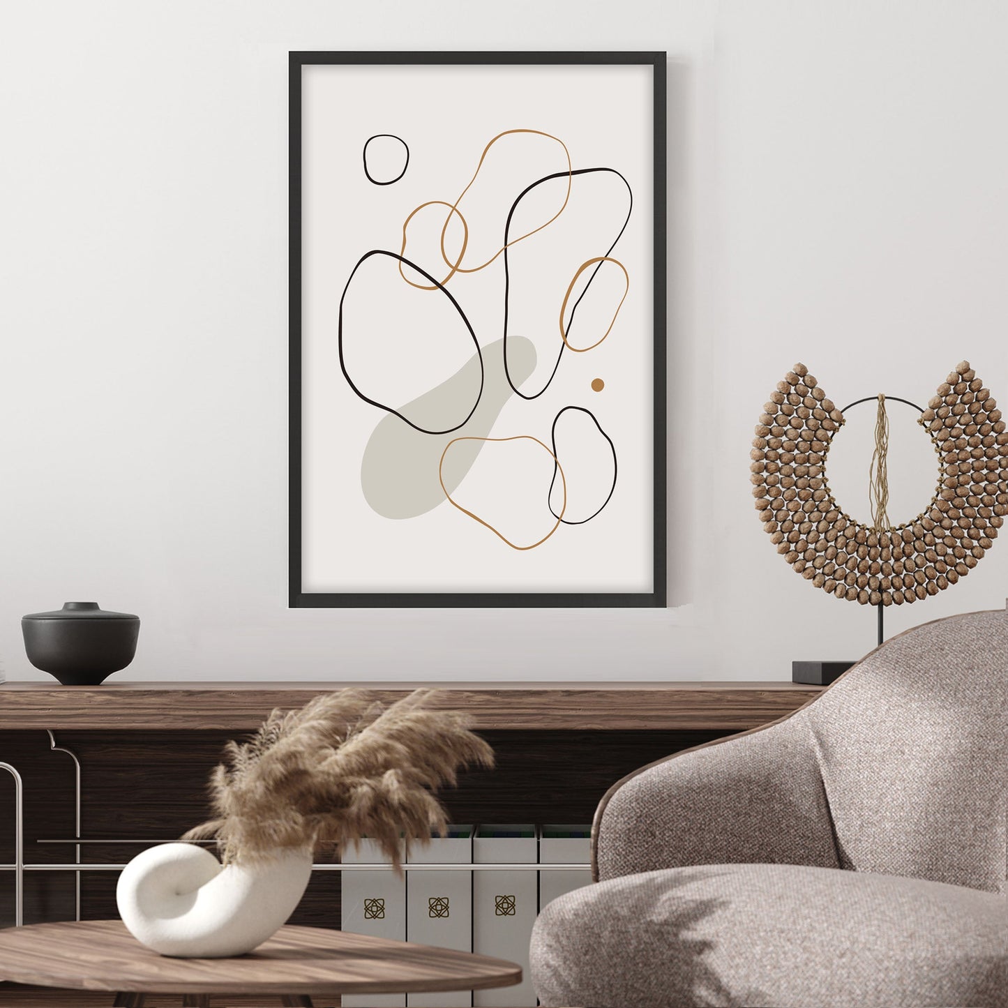 Ethan Taylor 'Abstract Ovals' Framed Art Print