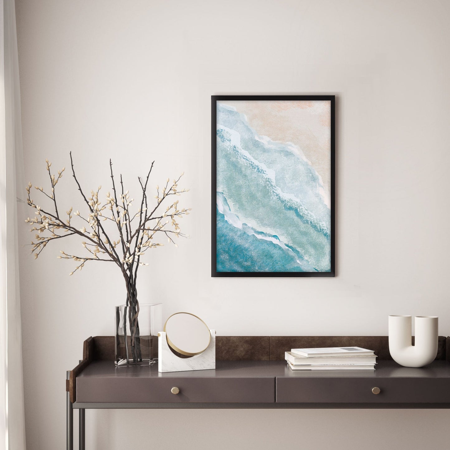 Ethan Taylor 'Ocean Waves I' Framed Art Print