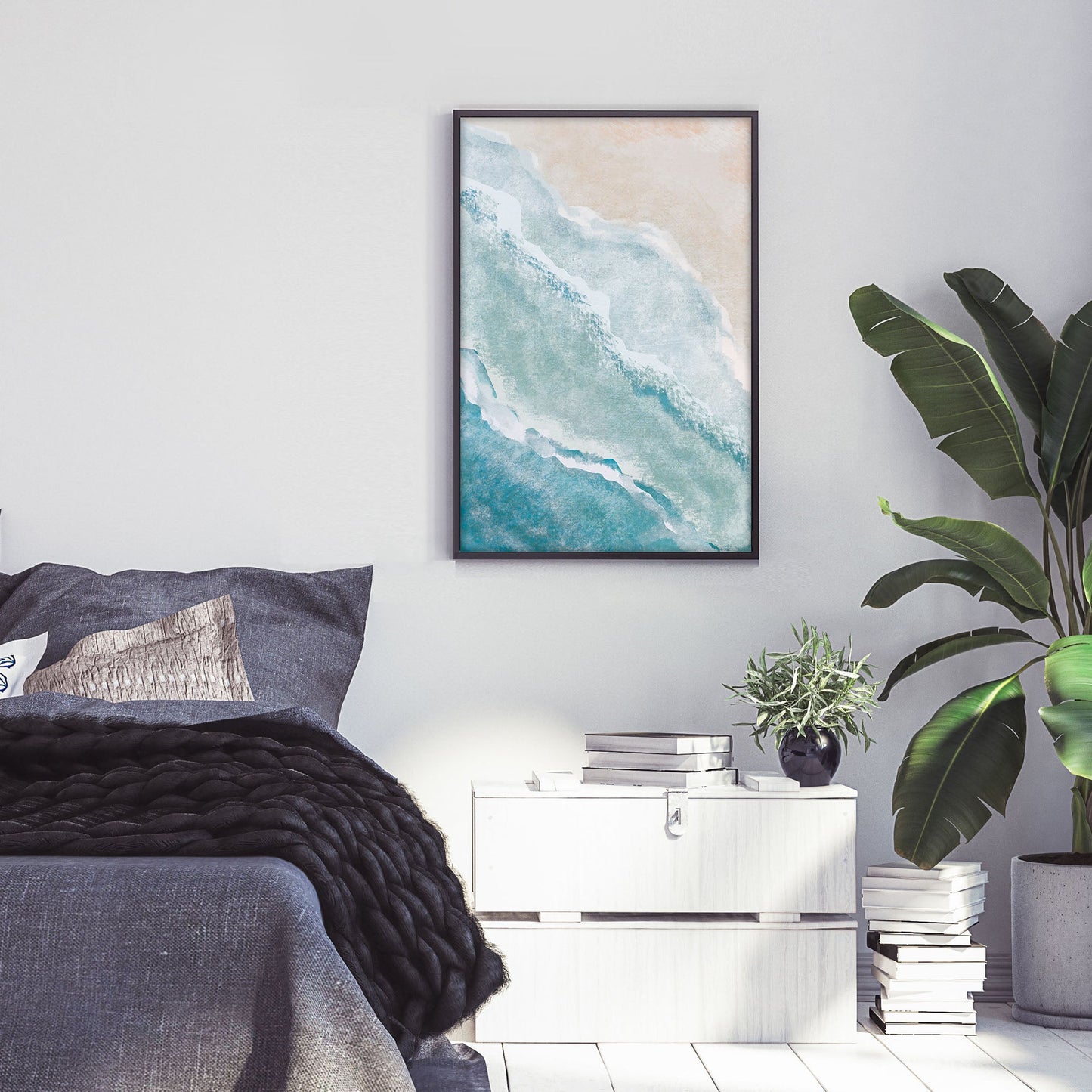 Ethan Taylor 'Ocean Waves I' Framed Art Print