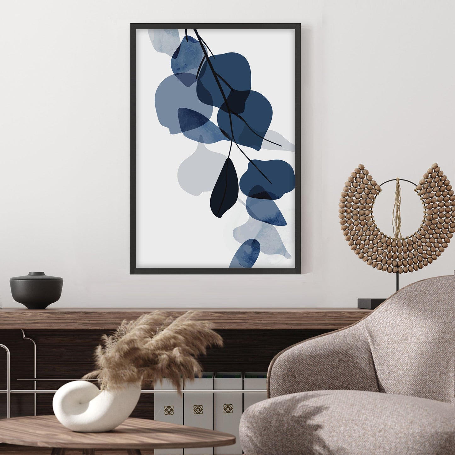 Ethan Taylor 'Blue Botanical I' Framed Art Print