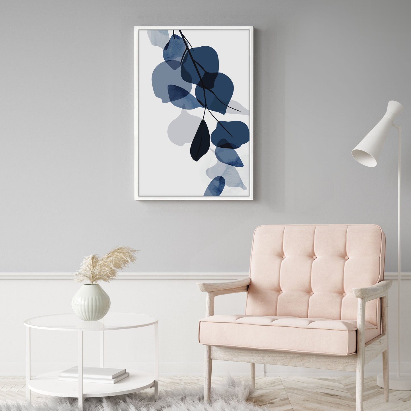 Ethan Taylor 'Blue Botanical I' Framed Art Print