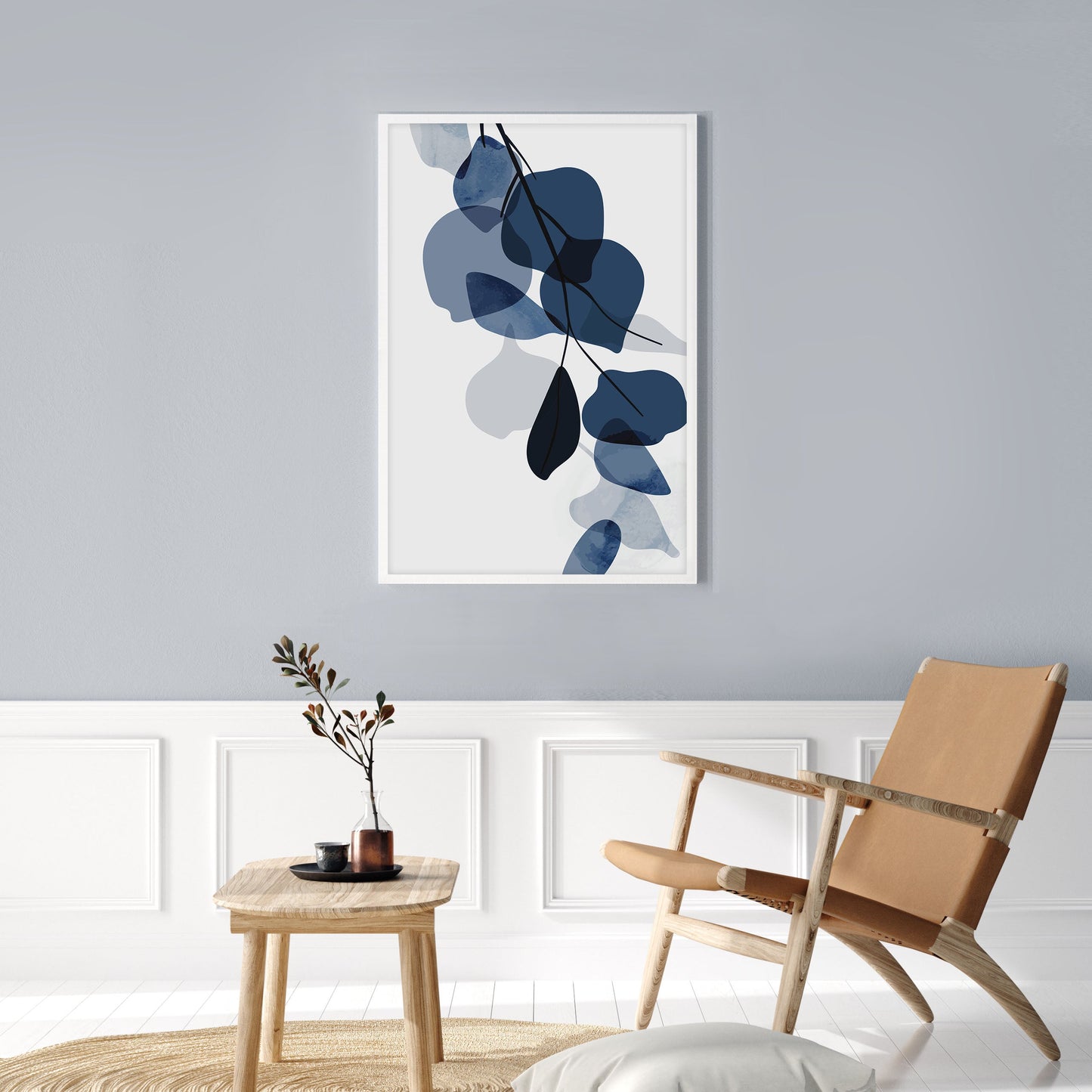 Ethan Taylor 'Blue Botanical I' Framed Art Print