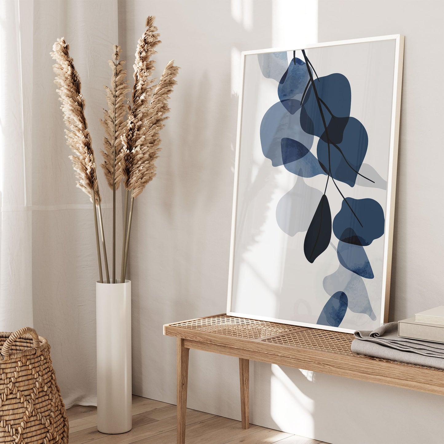 Ethan Taylor 'Blue Botanical I' Framed Art Print