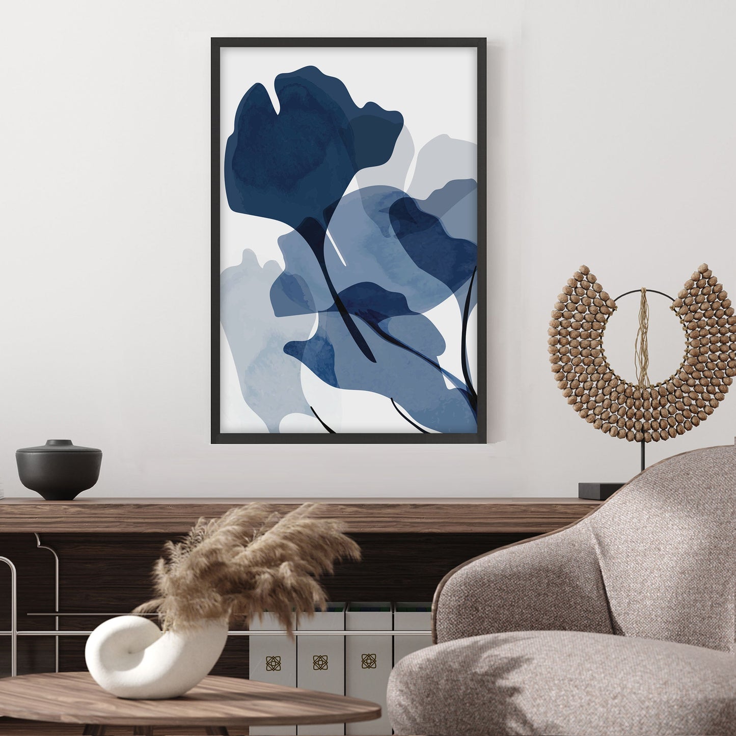 Ethan Taylor 'Blue Botanical II' Framed Art Print