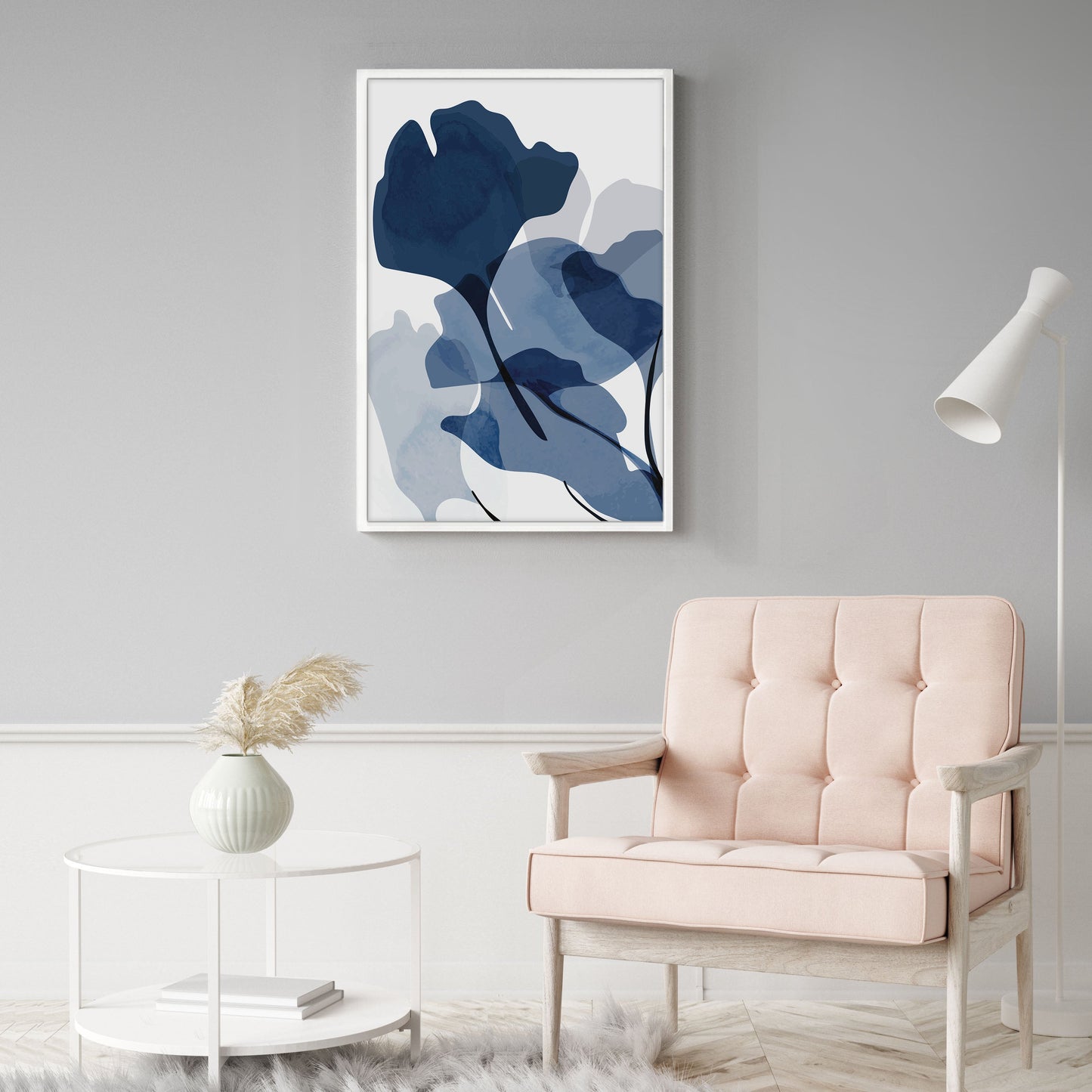 Ethan Taylor 'Blue Botanical II' Framed Art Print