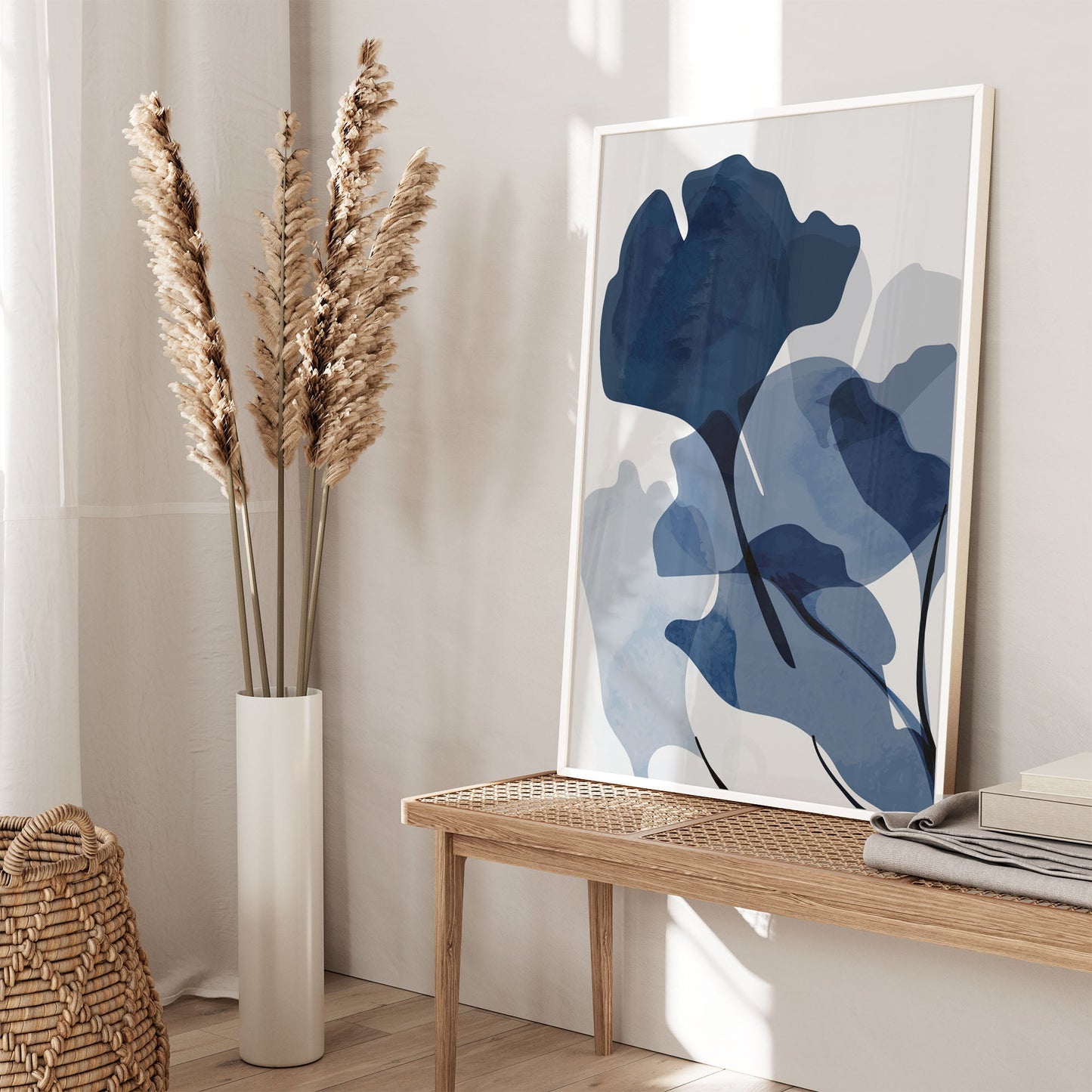 Ethan Taylor 'Blue Botanical II' Framed Art Print