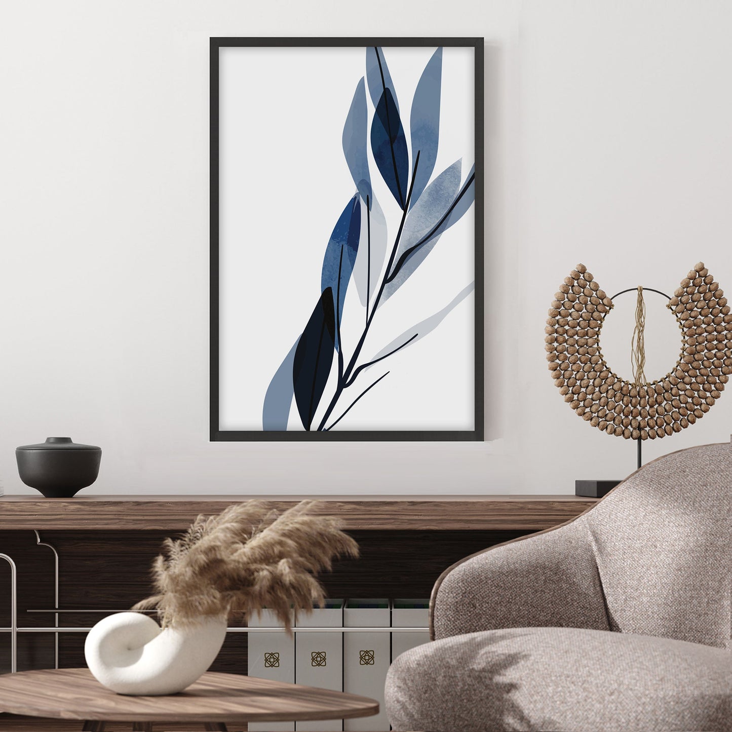 Ethan Taylor 'Blue Botanical III' Framed Art Print