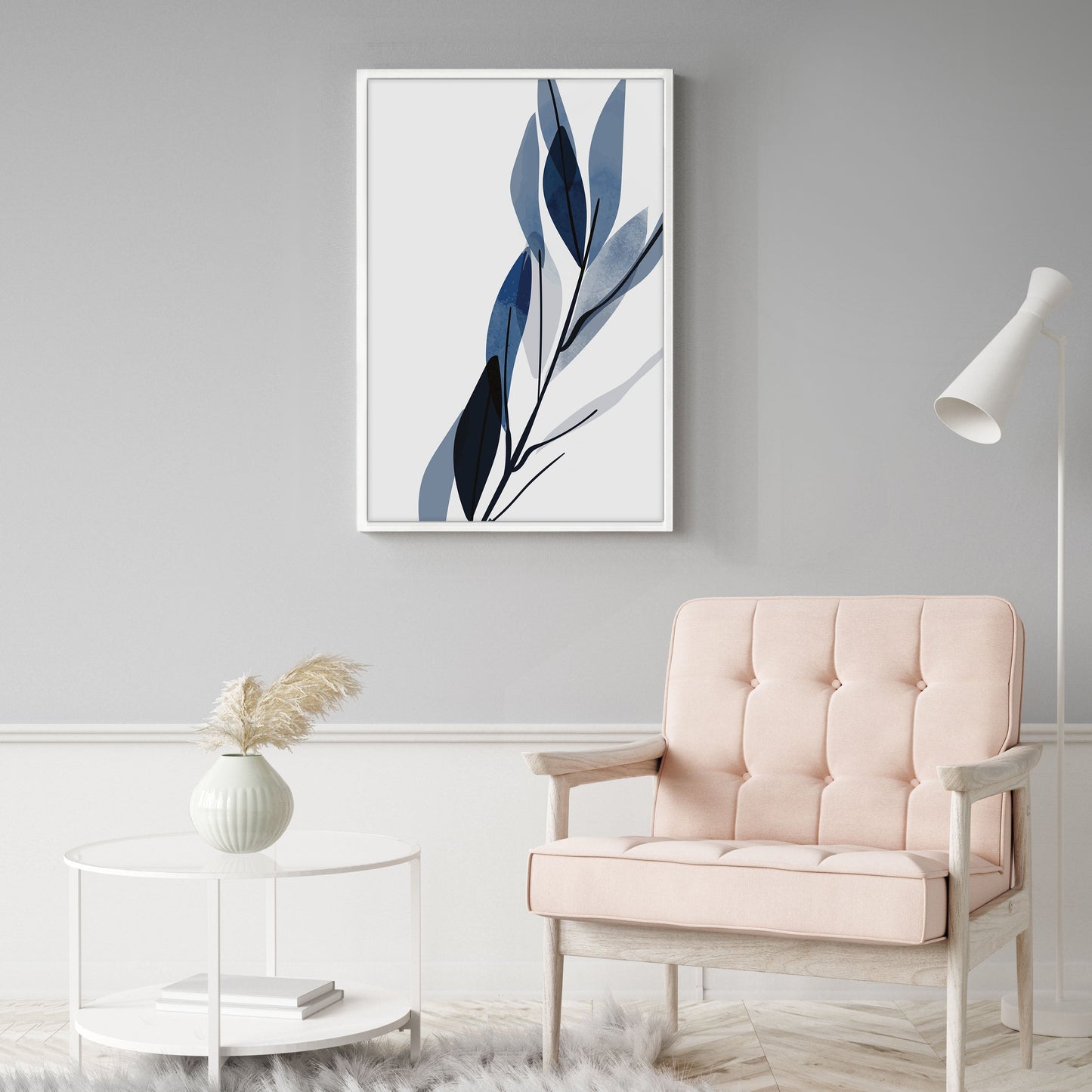 Ethan Taylor 'Blue Botanical III' Framed Art Print