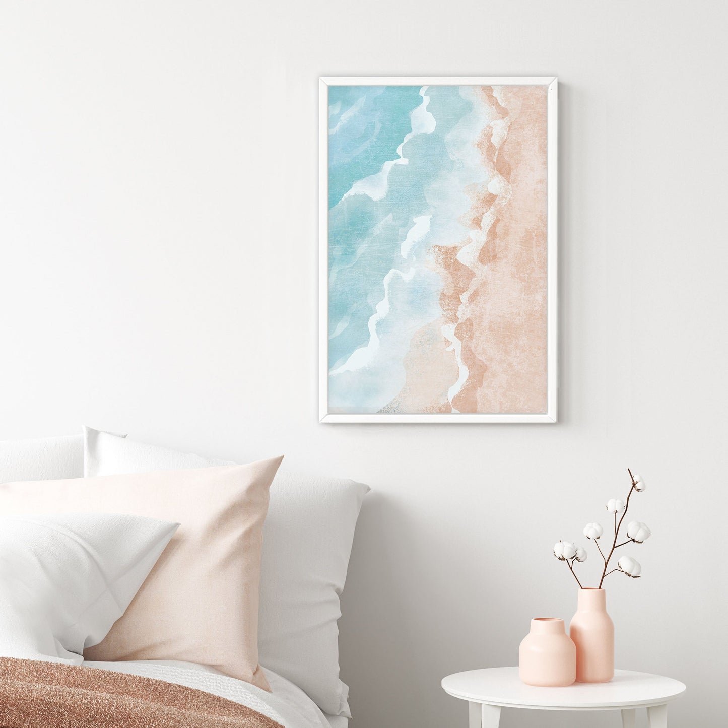 Ethan Taylor 'Pastel Ocean Shore' Framed Art Print