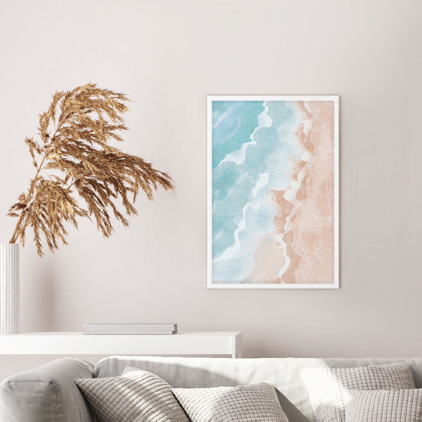 Ethan Taylor 'Pastel Ocean Shore' Framed Art Print