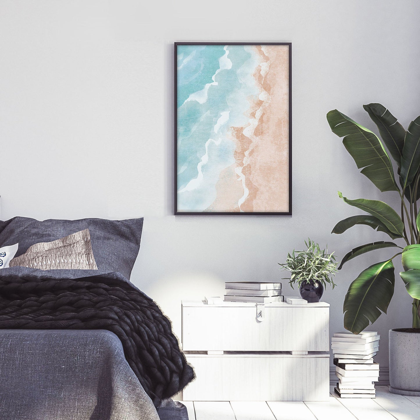 Ethan Taylor 'Pastel Ocean Shore' Framed Art Print