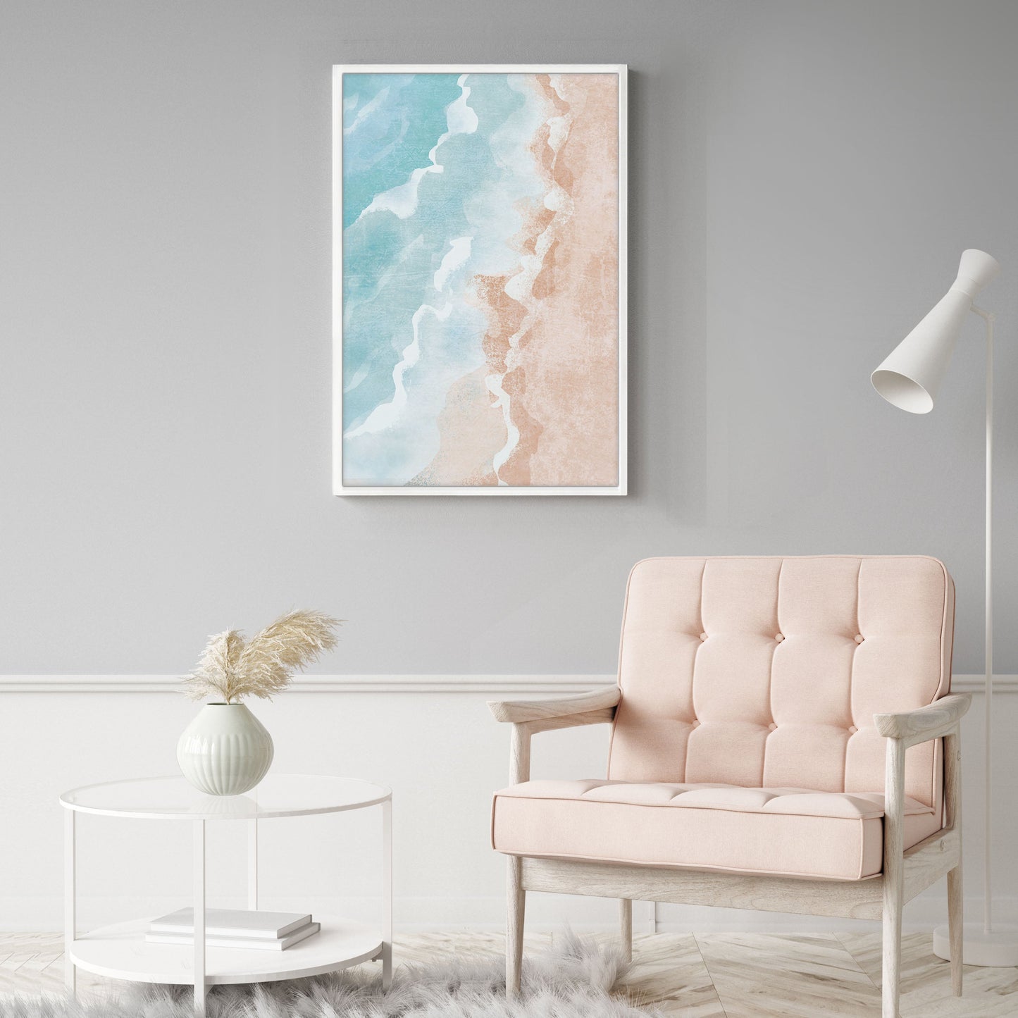 Ethan Taylor 'Pastel Ocean Shore' Framed Art Print