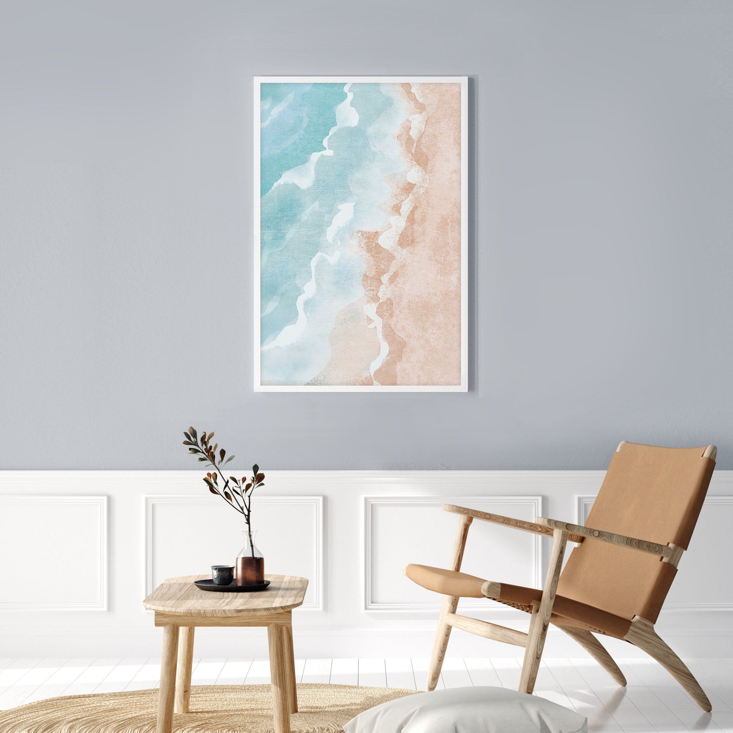 Ethan Taylor 'Pastel Ocean Shore' Framed Art Print