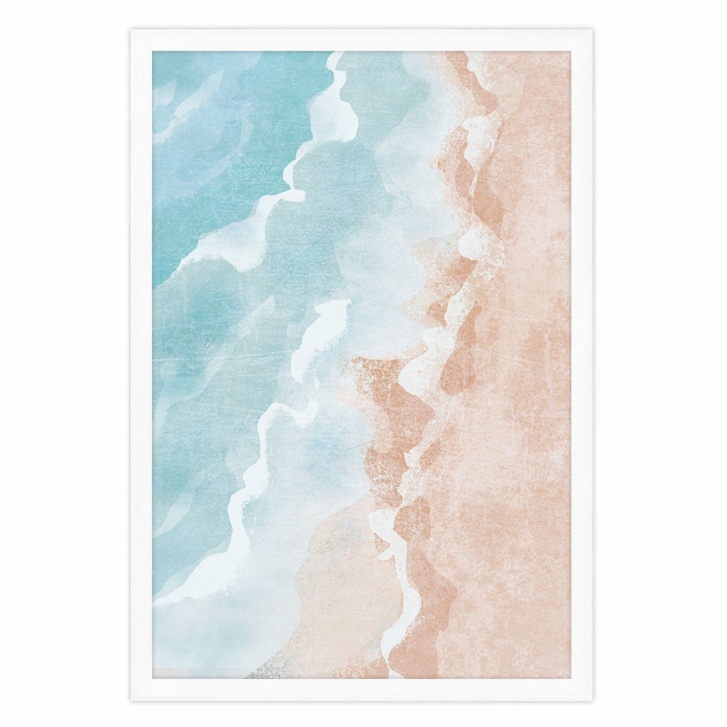 Ethan Taylor 'Pastel Ocean Shore' Framed Art Print