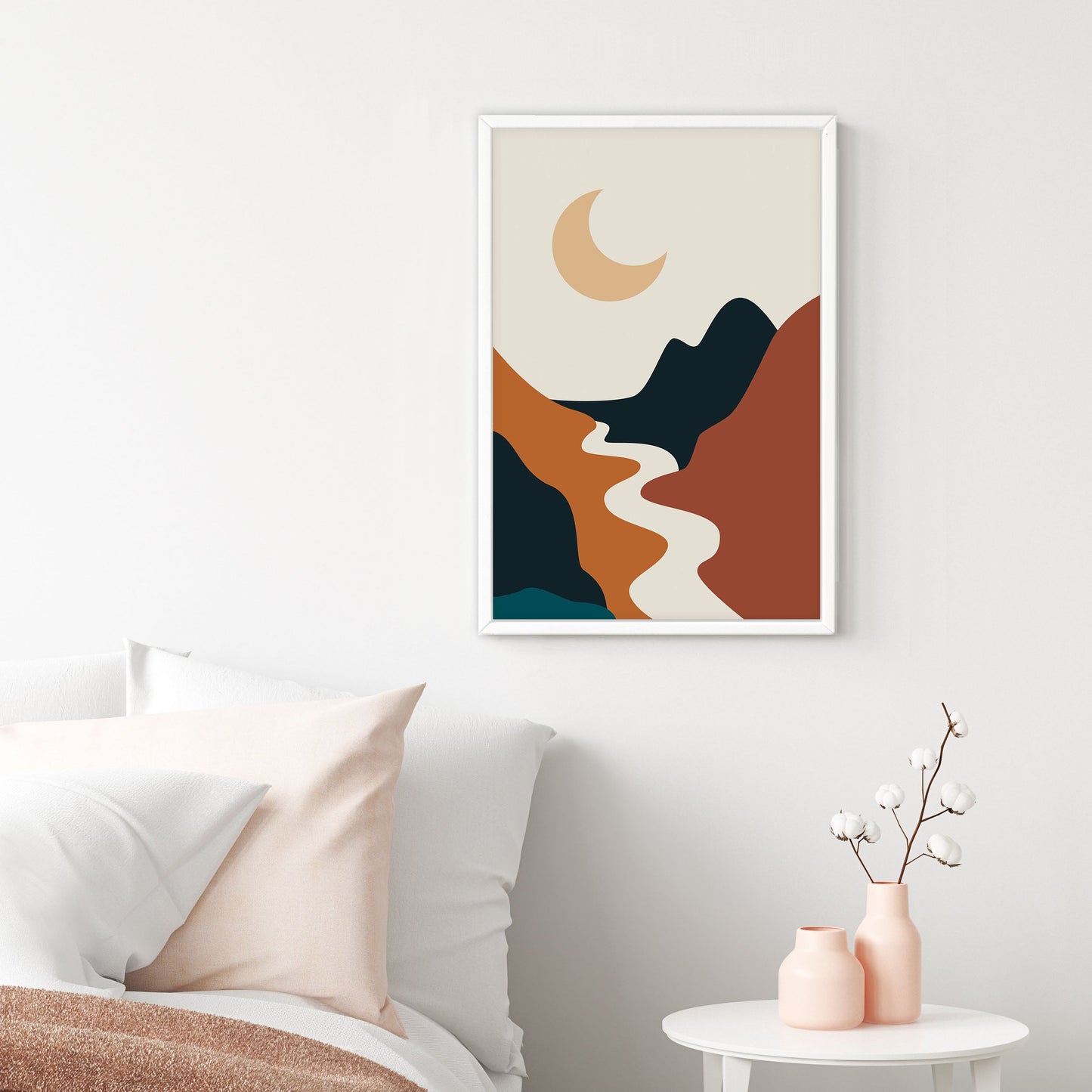 Ethan Taylor 'Boho Moon' Framed Art Print