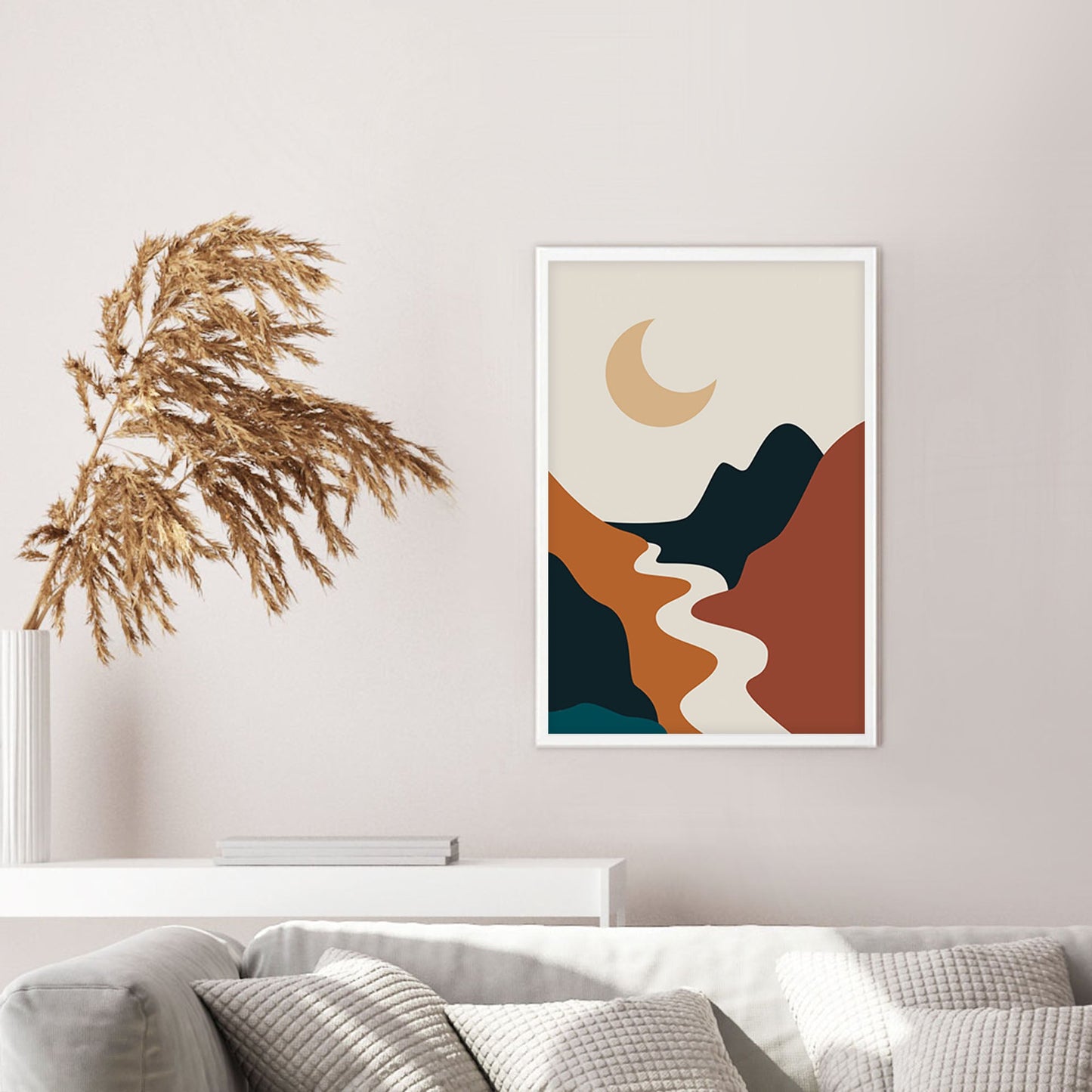 Ethan Taylor 'Boho Moon' Framed Art Print