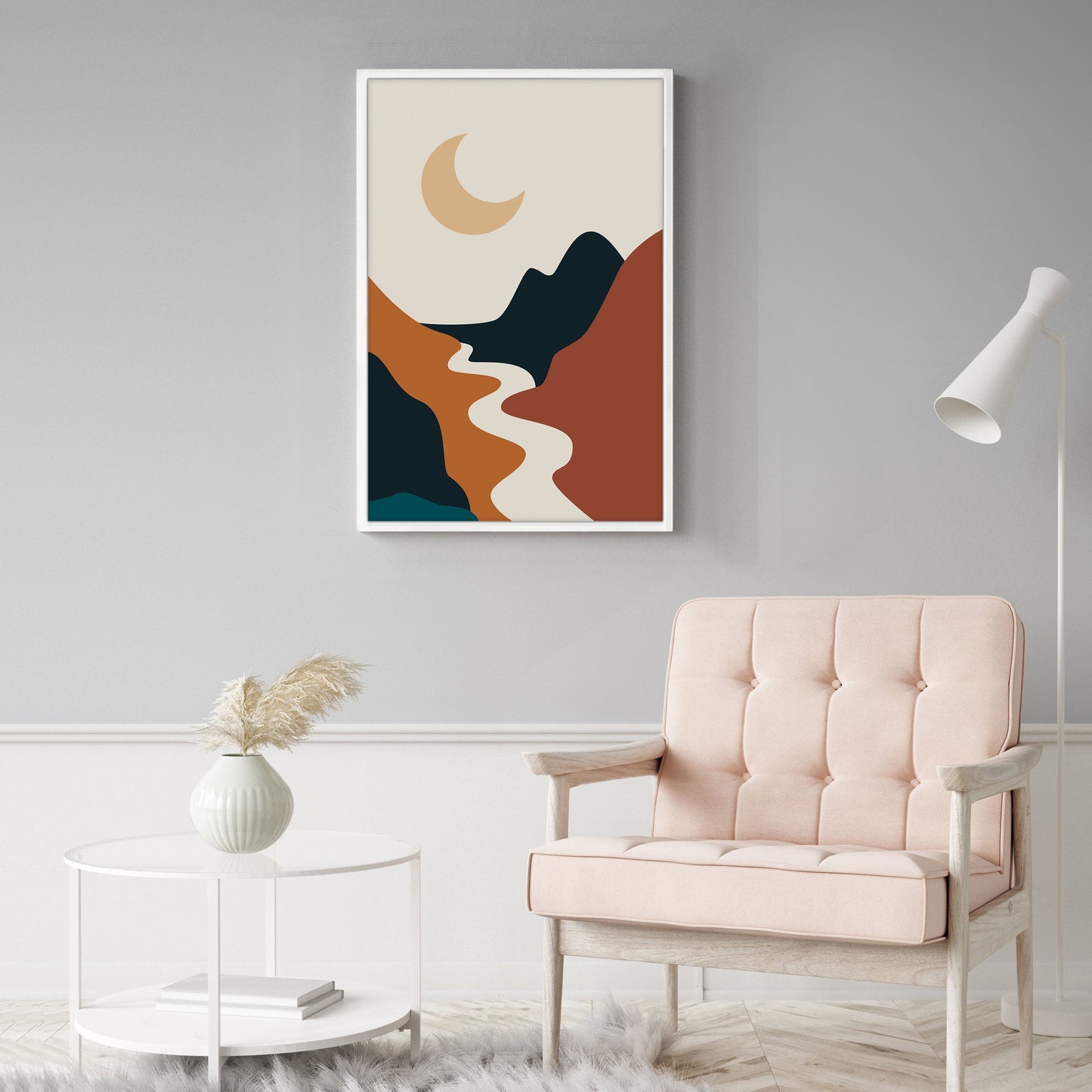 Ethan Taylor 'Boho Moon' Framed Art Print