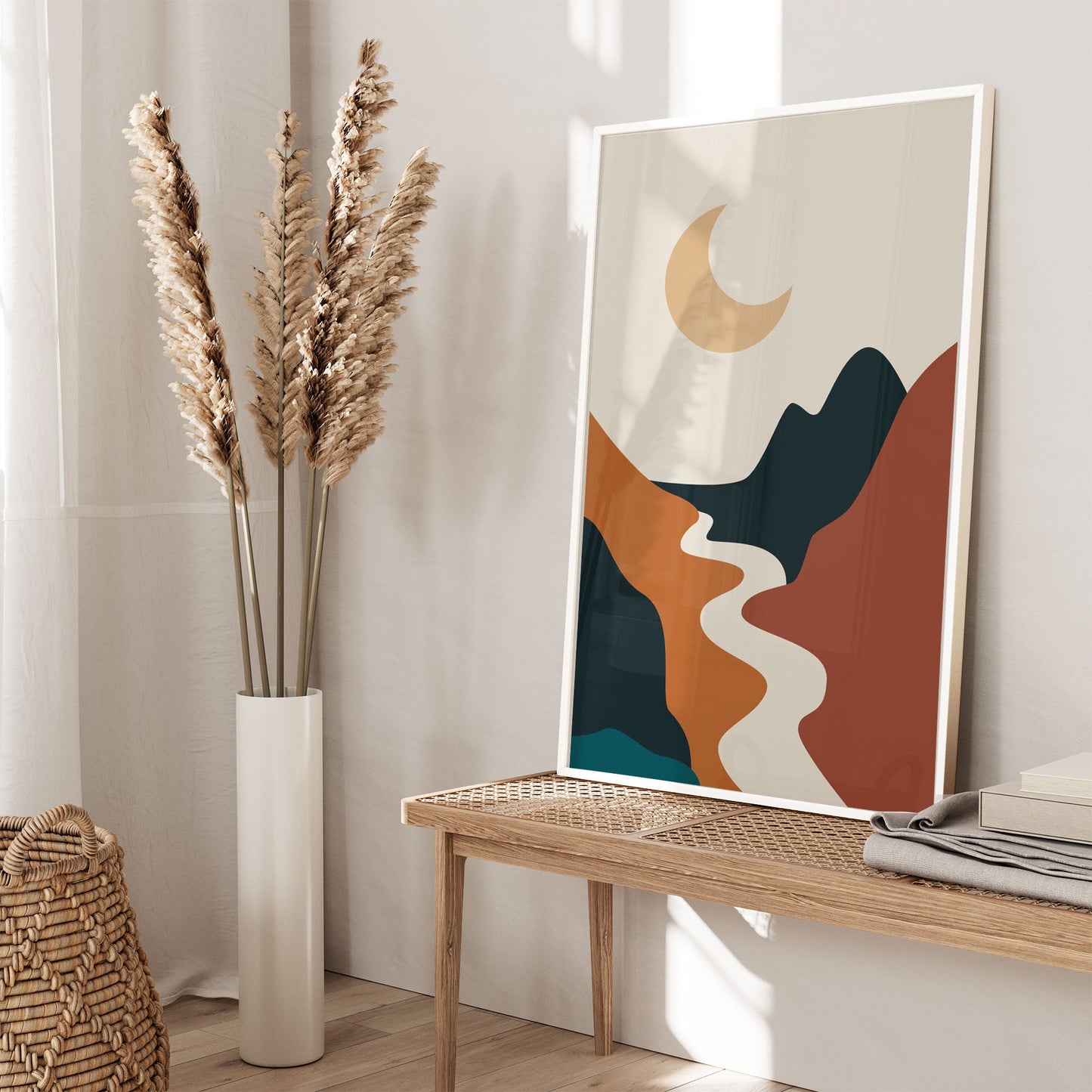 Ethan Taylor 'Boho Moon' Framed Art Print