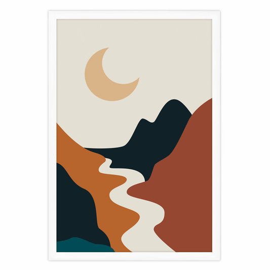 Ethan Taylor 'Boho Moon' Framed Art Print