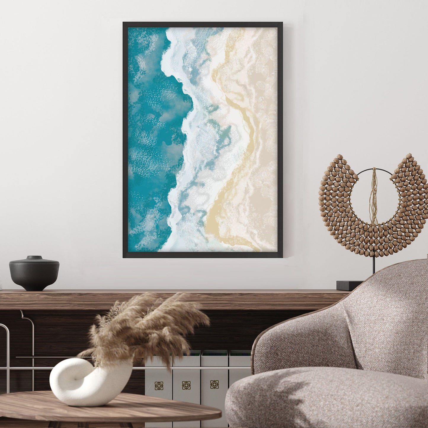 Ethan Taylor 'Ocean Shore' Framed Art Print