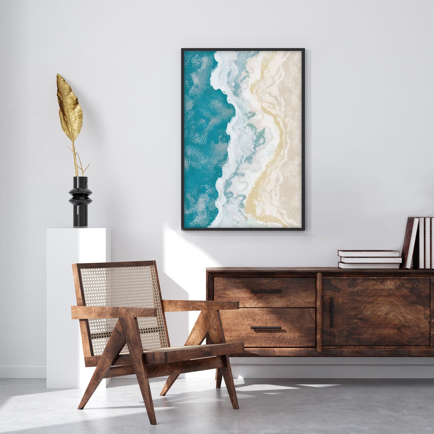 Ethan Taylor 'Ocean Shore' Framed Art Print