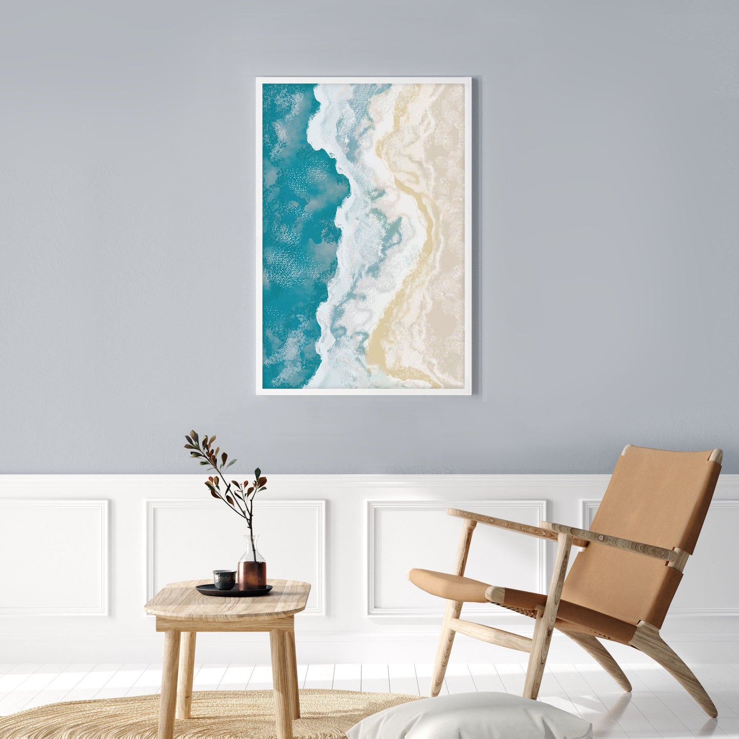 Ethan Taylor 'Ocean Shore' Framed Art Print