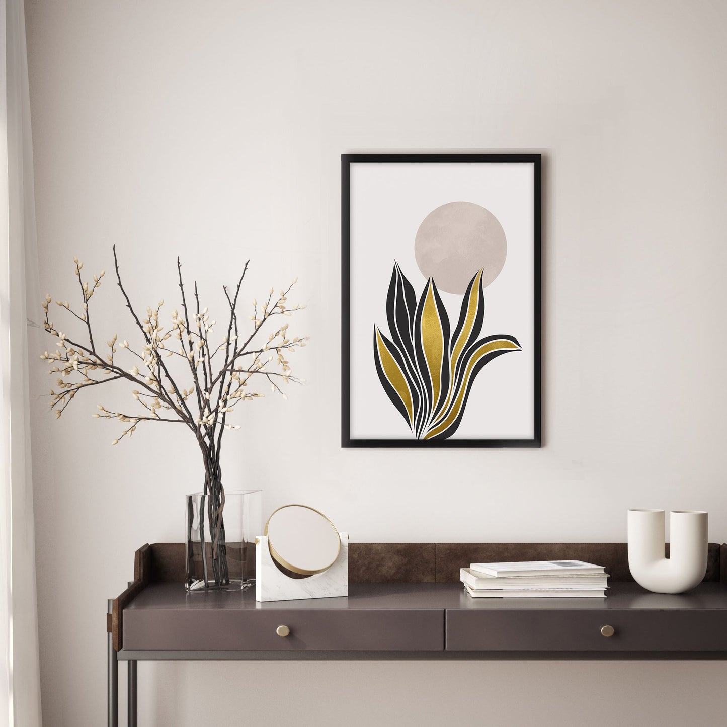 Ethan Taylor 'Golden Botanical II' Framed Art Print