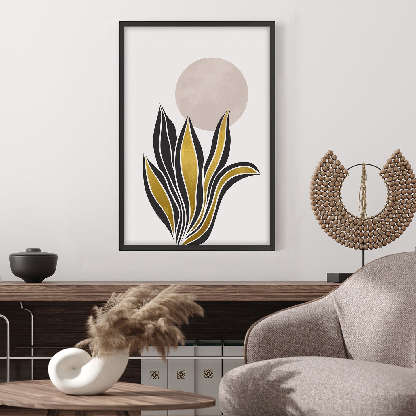 Ethan Taylor 'Golden Botanical II' Framed Art Print