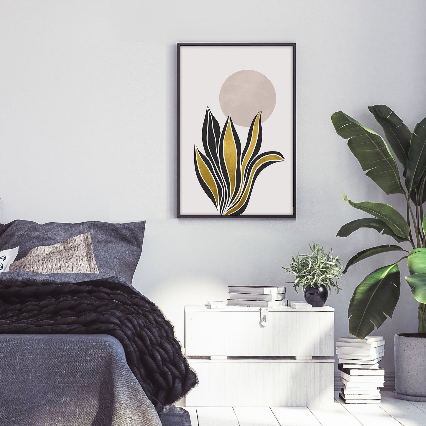 Ethan Taylor 'Golden Botanical II' Framed Art Print