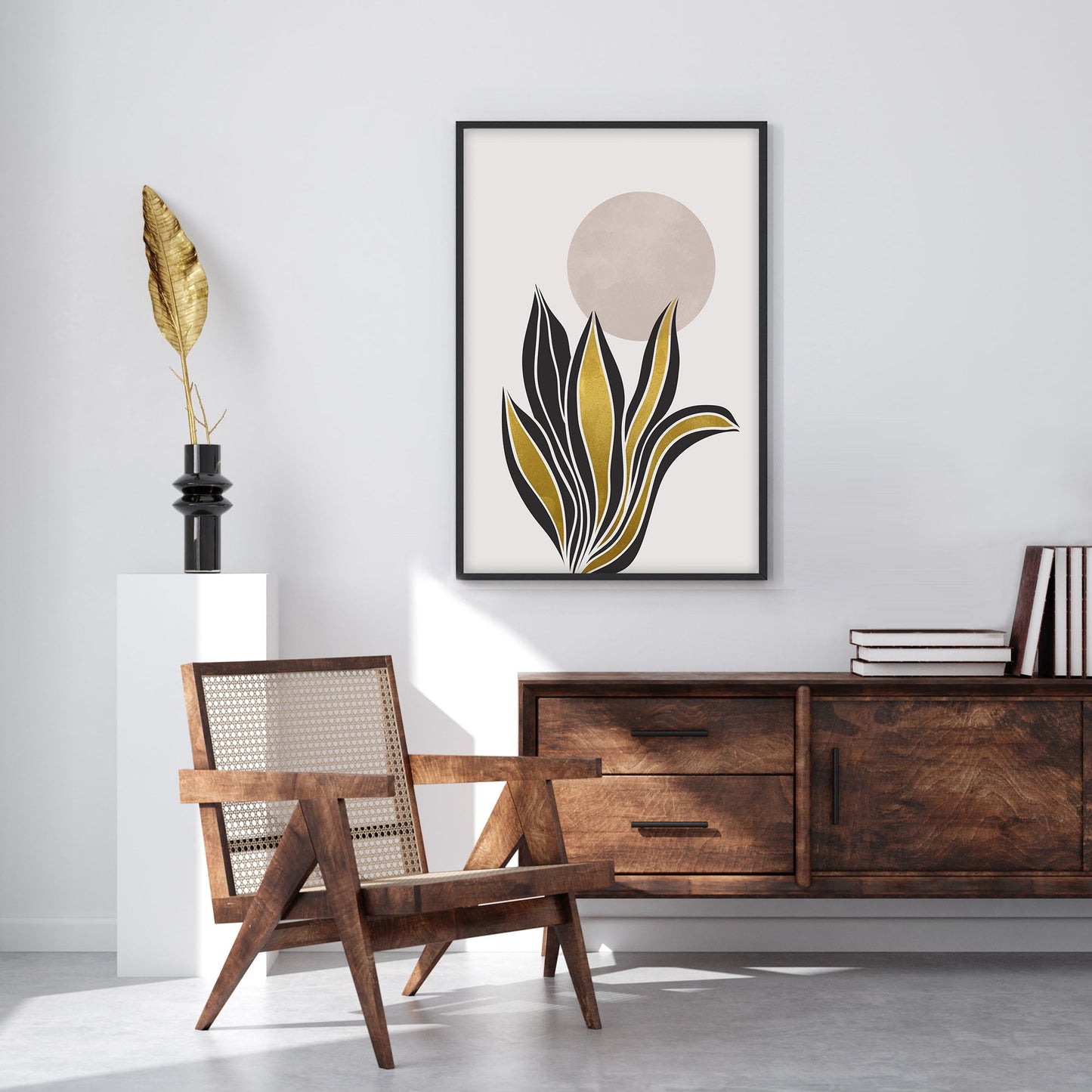 Ethan Taylor 'Golden Botanical II' Framed Art Print