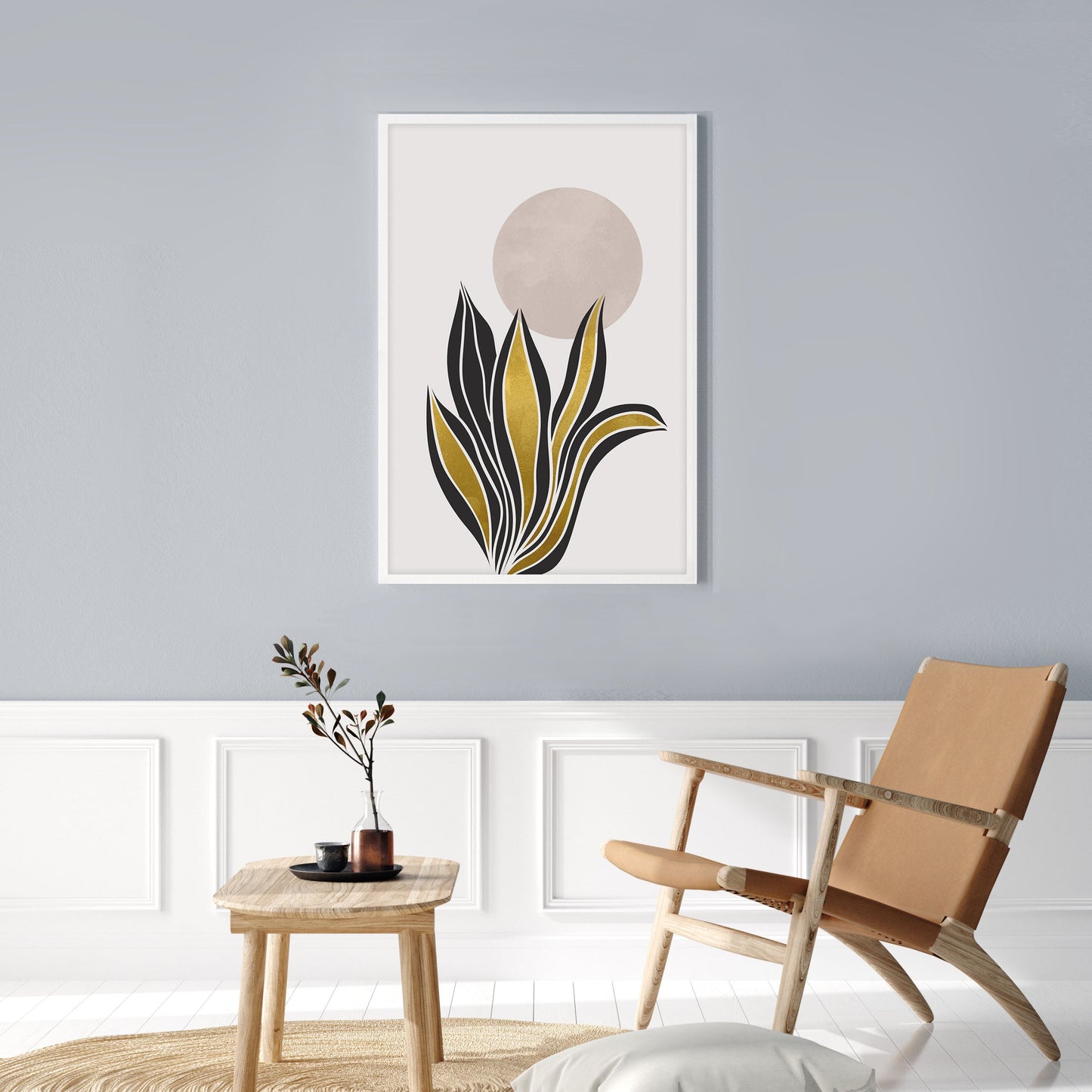 Ethan Taylor 'Golden Botanical II' Framed Art Print