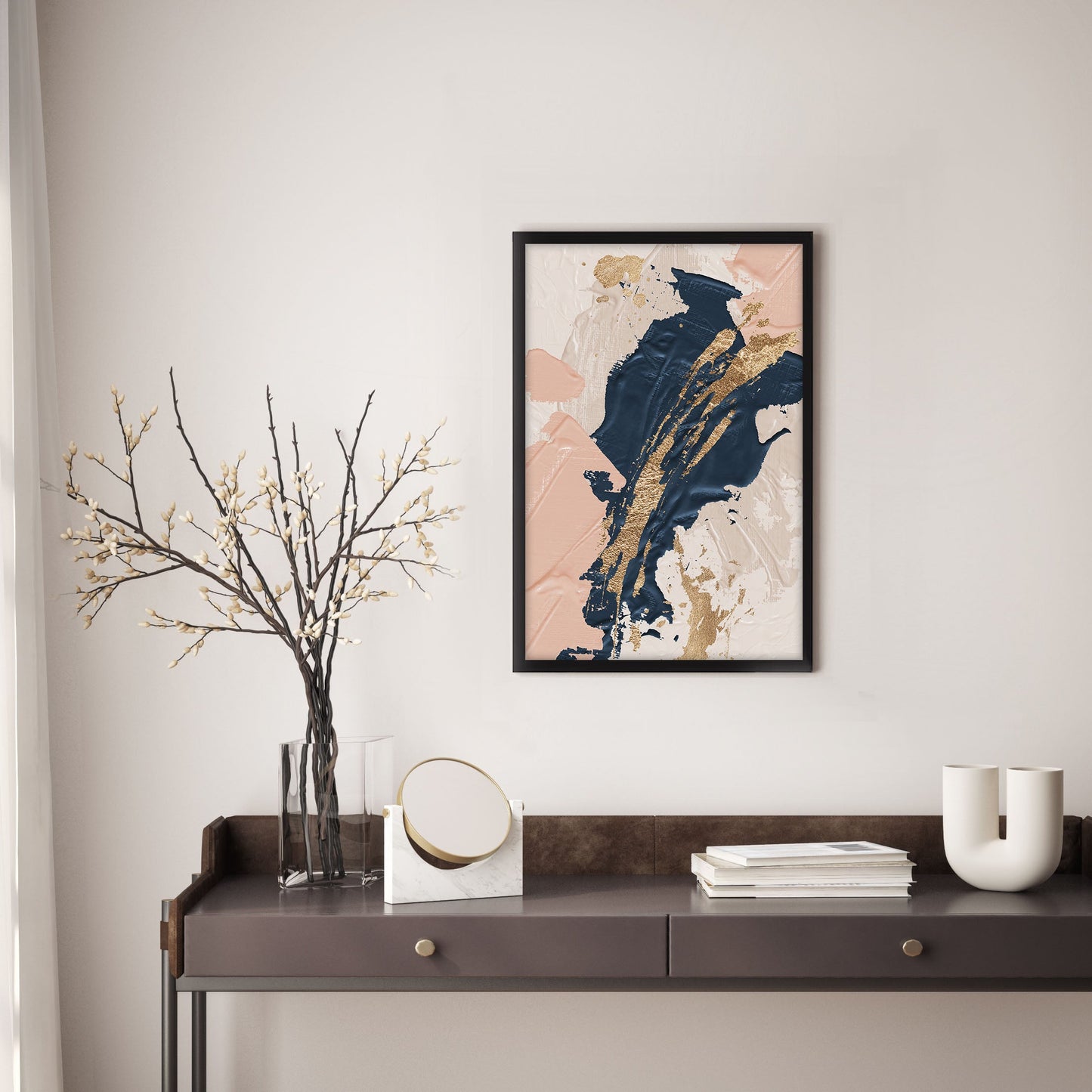 Ethan Taylor 'Blush Elegance' Framed Art Print