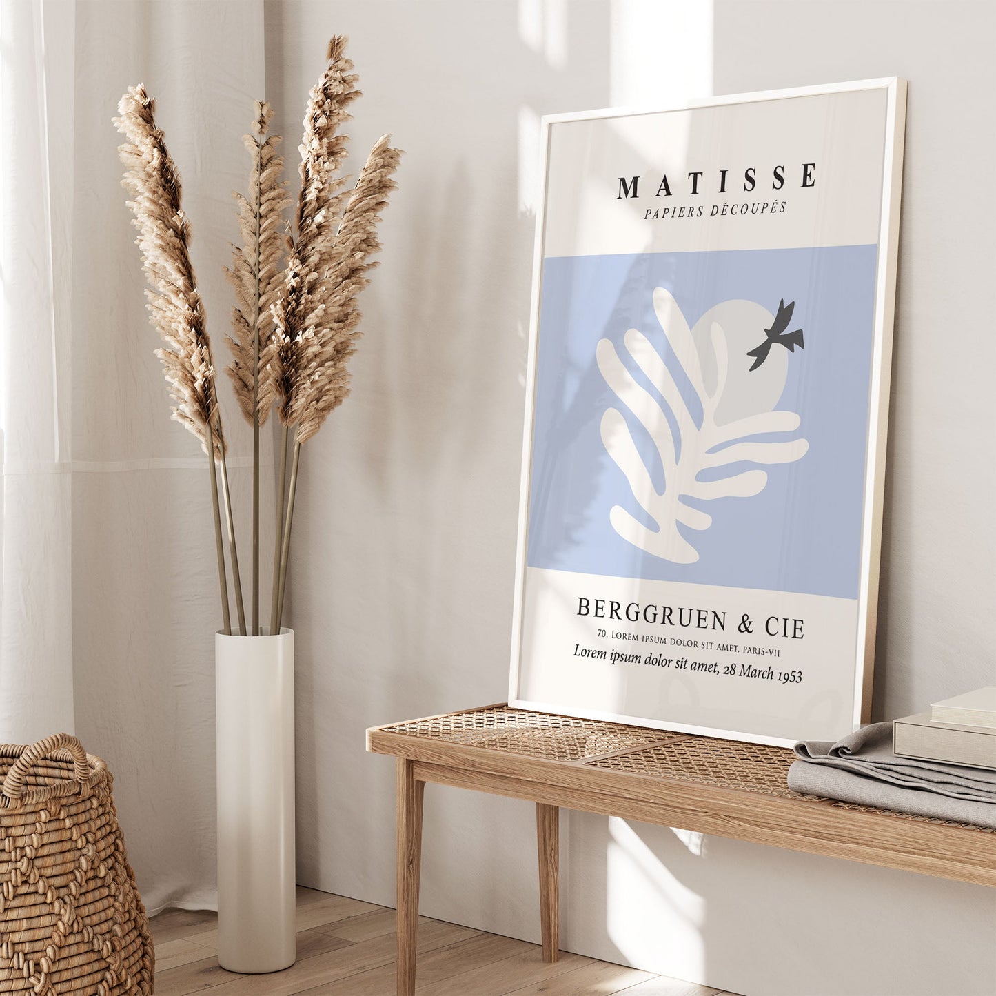 Ethan Taylor 'Matisse Bird I Blue' Framed Art Print