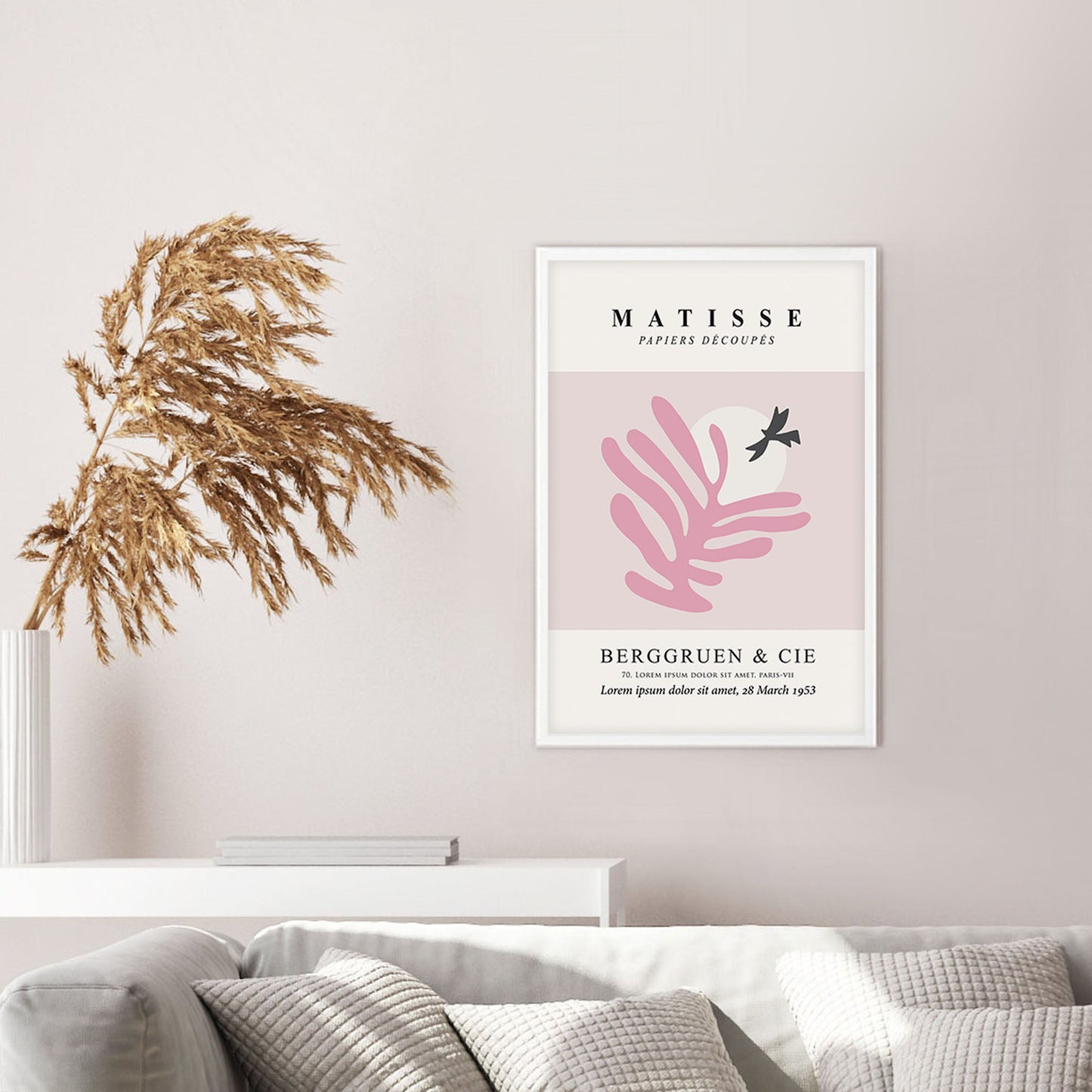 Ethan Taylor 'Matisse Cutouts I Pink' Framed Art Print