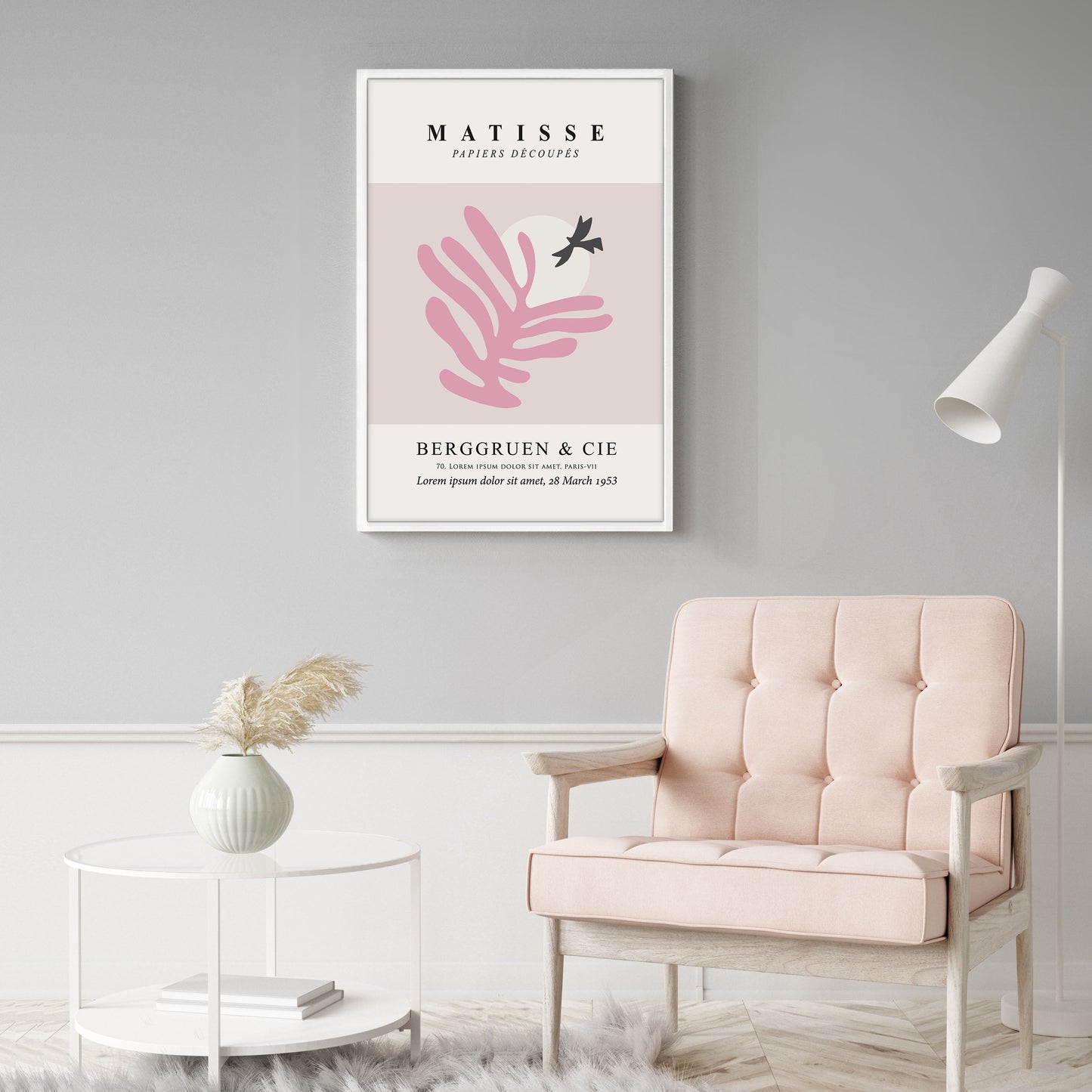 Ethan Taylor 'Matisse Cutouts I Pink' Framed Art Print