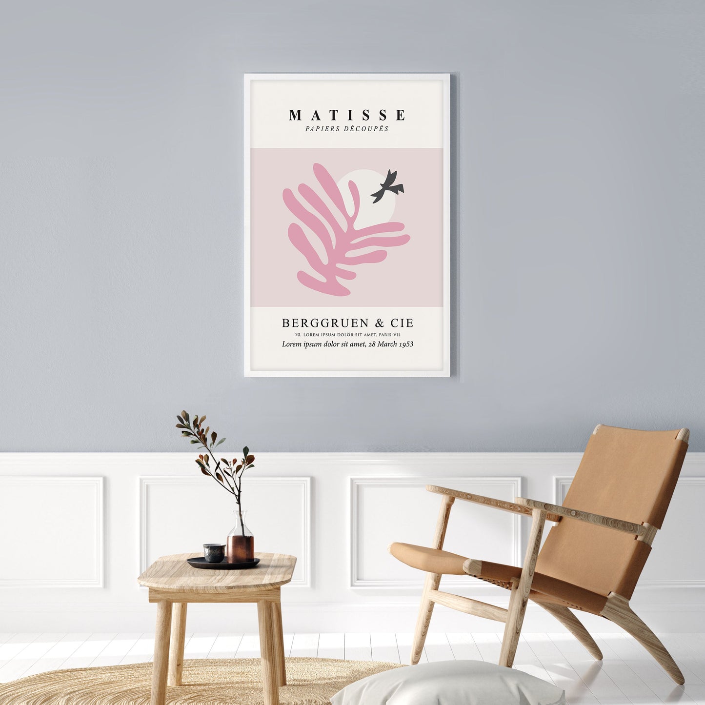 Ethan Taylor 'Matisse Cutouts I Pink' Framed Art Print