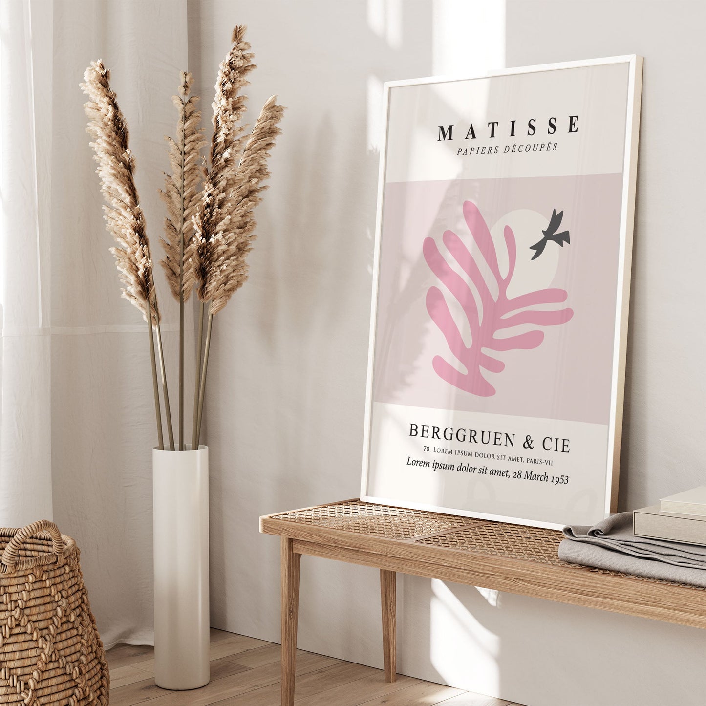 Ethan Taylor 'Matisse Cutouts I Pink' Framed Art Print