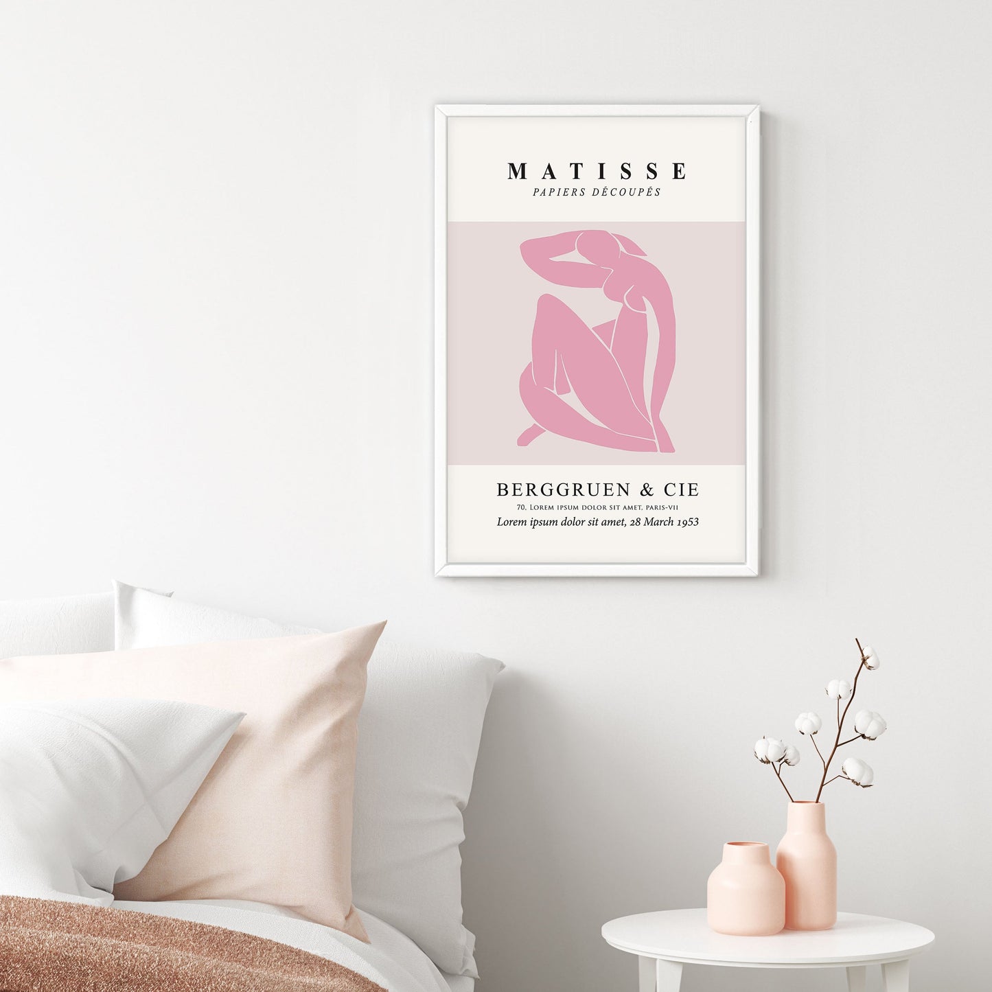 Ethan Taylor 'Matisse Female Figure Pink' Framed Art Print