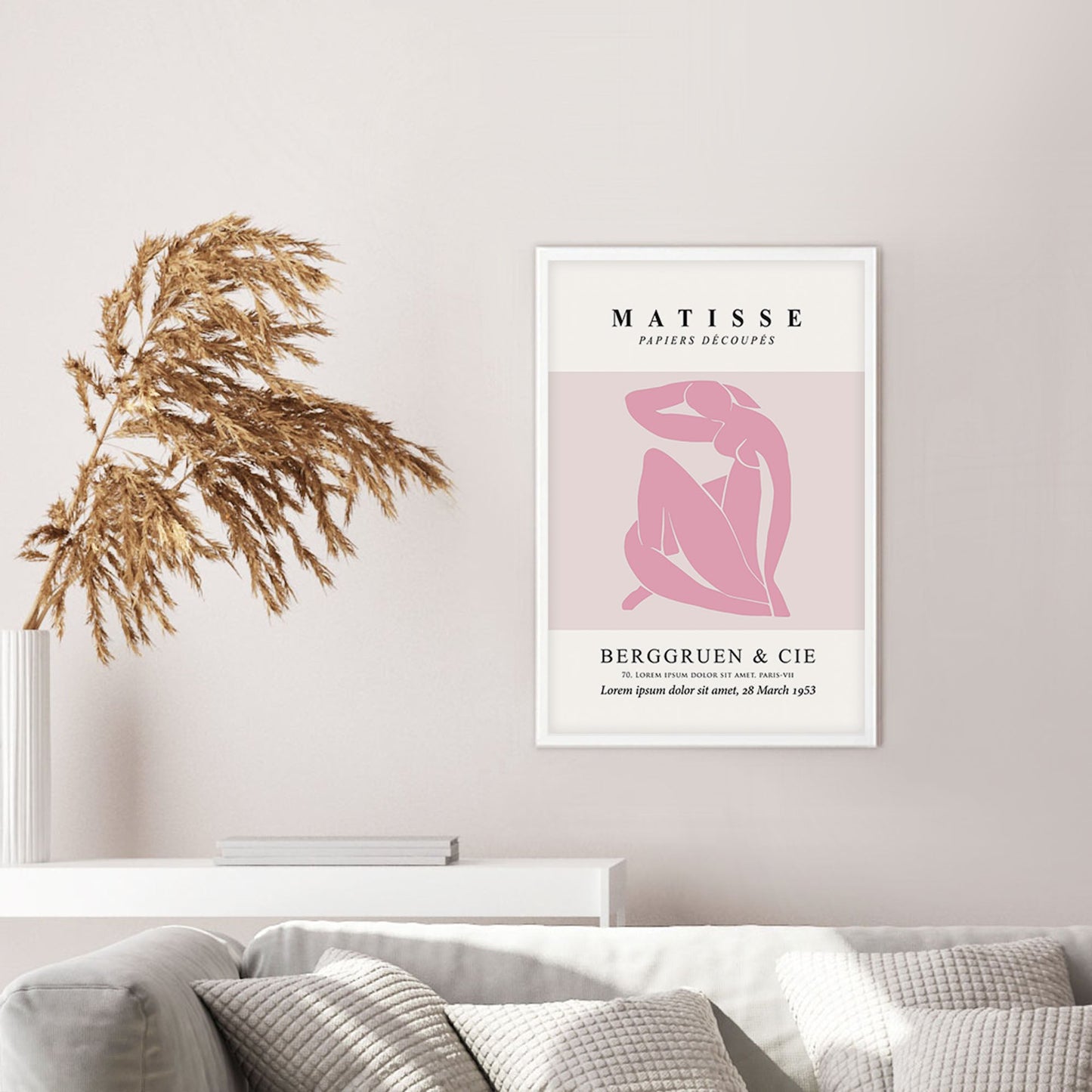 Ethan Taylor 'Matisse Female Figure Pink' Framed Art Print