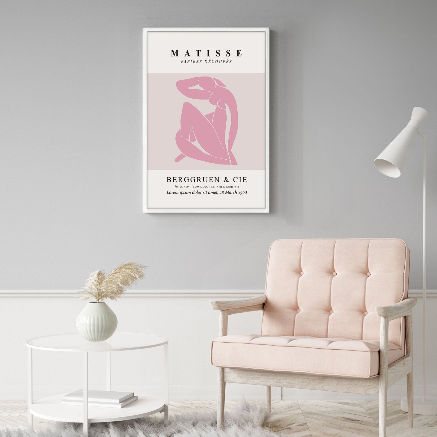 Ethan Taylor 'Matisse Female Figure Pink' Framed Art Print