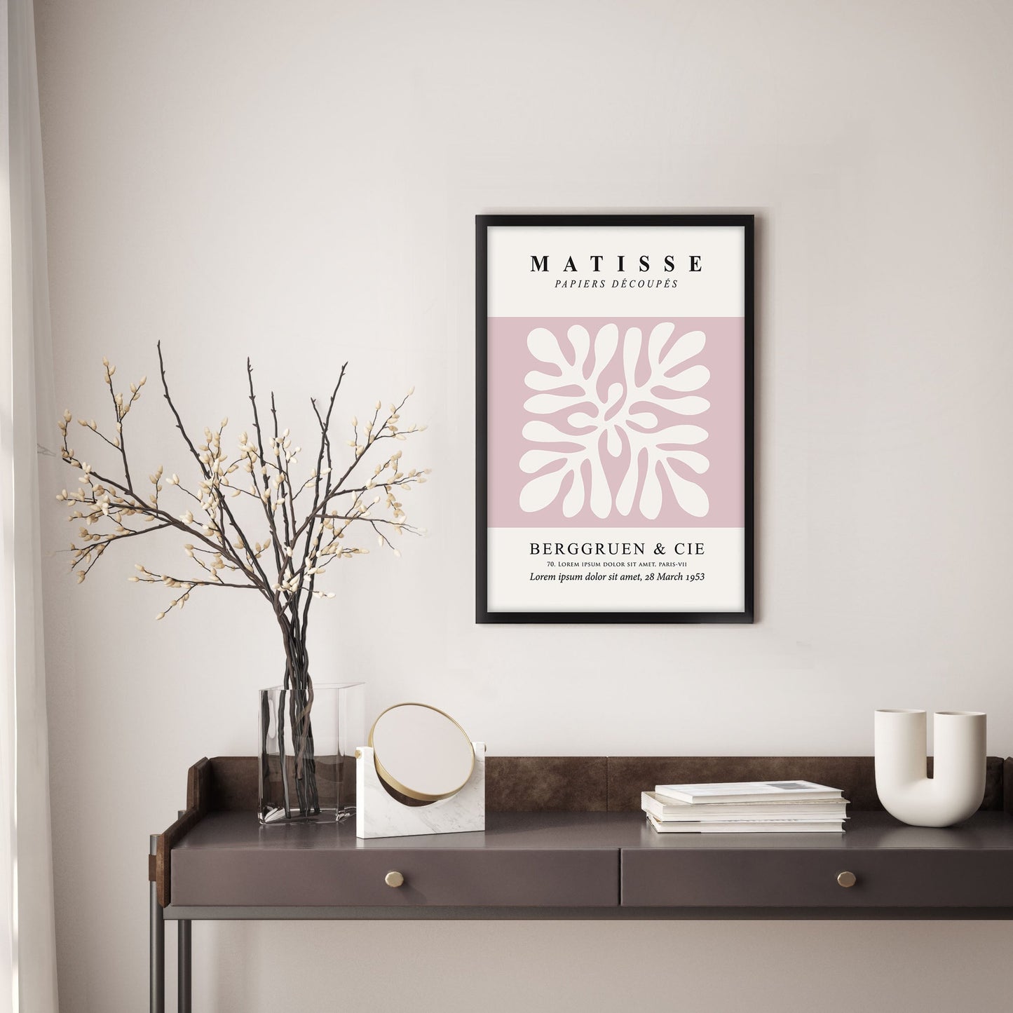 Ethan Taylor 'Matisse Botanical Blush' Framed Art Print