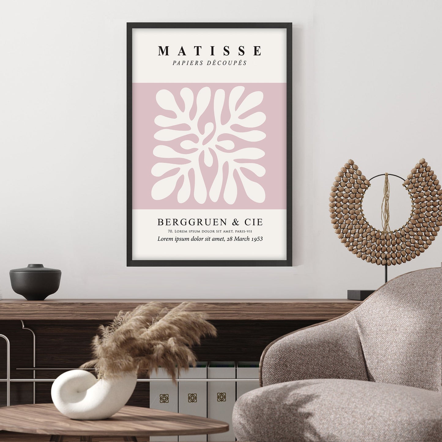 Ethan Taylor 'Matisse Botanical Blush' Framed Art Print