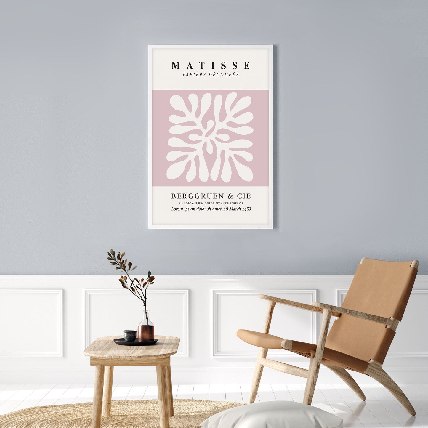 Ethan Taylor 'Matisse Botanical Blush' Framed Art Print