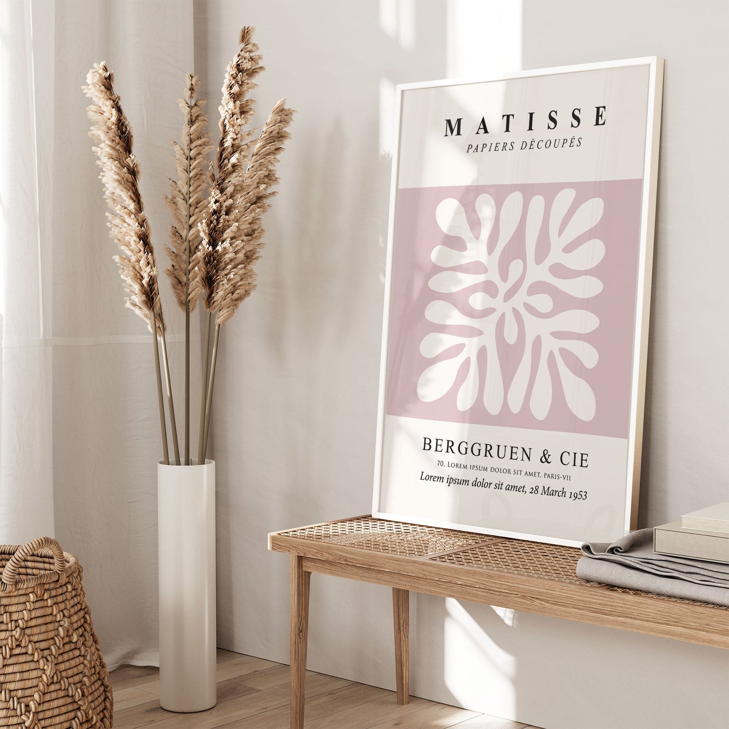 Ethan Taylor 'Matisse Botanical Blush' Framed Art Print