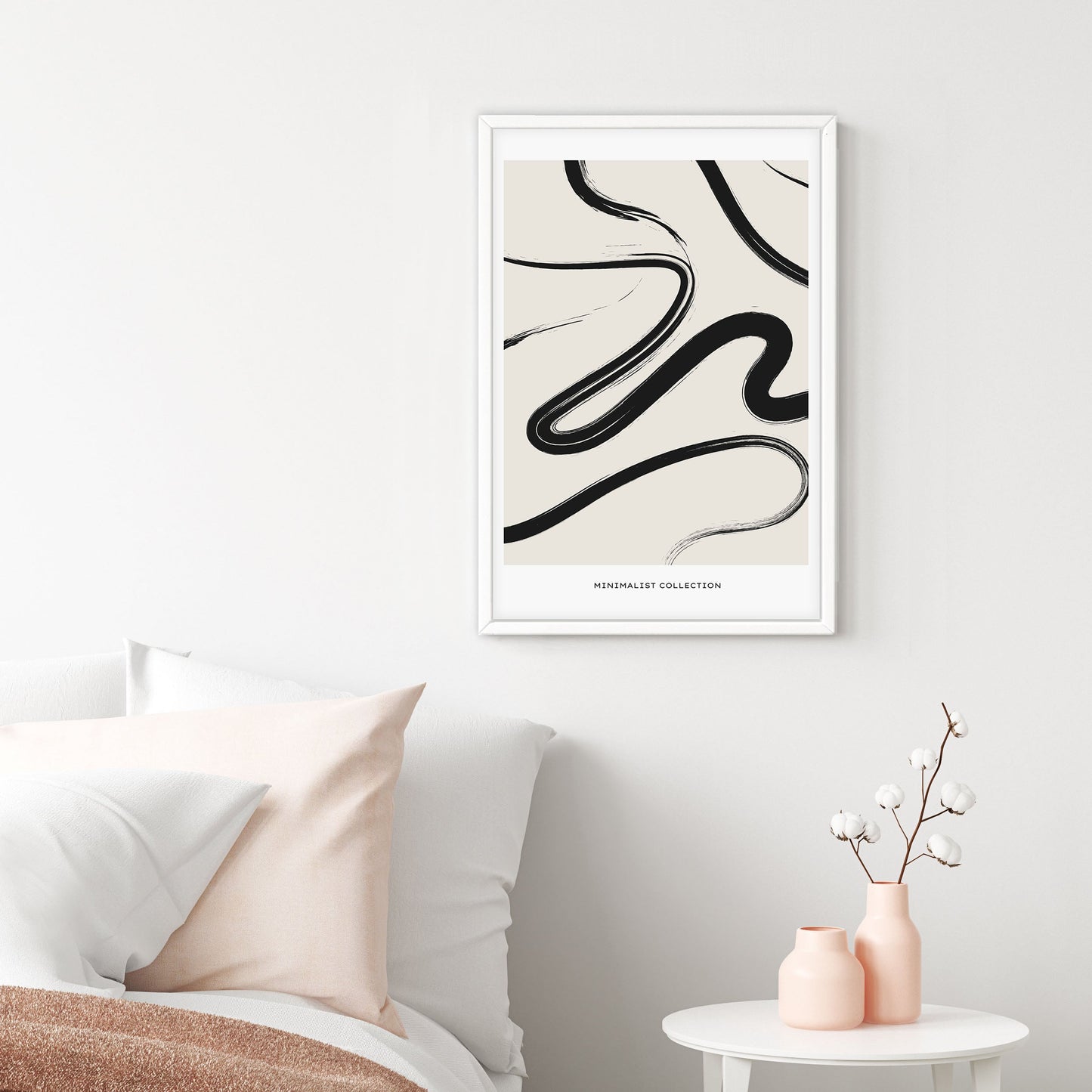 Ethan Taylor 'Abstract Lines Neutral' Framed Art Print