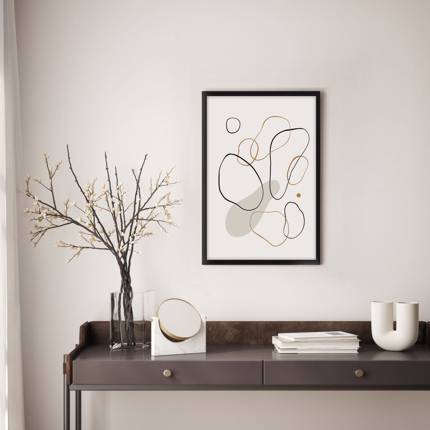 Ethan Taylor 'Abstract Ovals' Framed Art Print