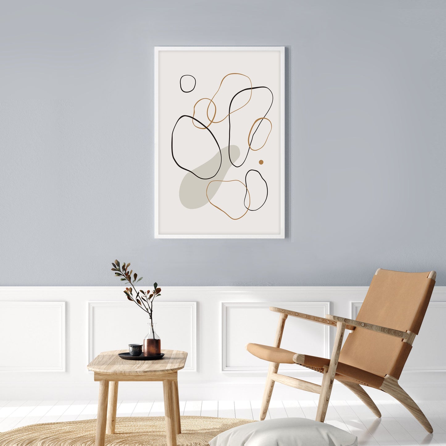 Ethan Taylor 'Abstract Ovals' Framed Art Print