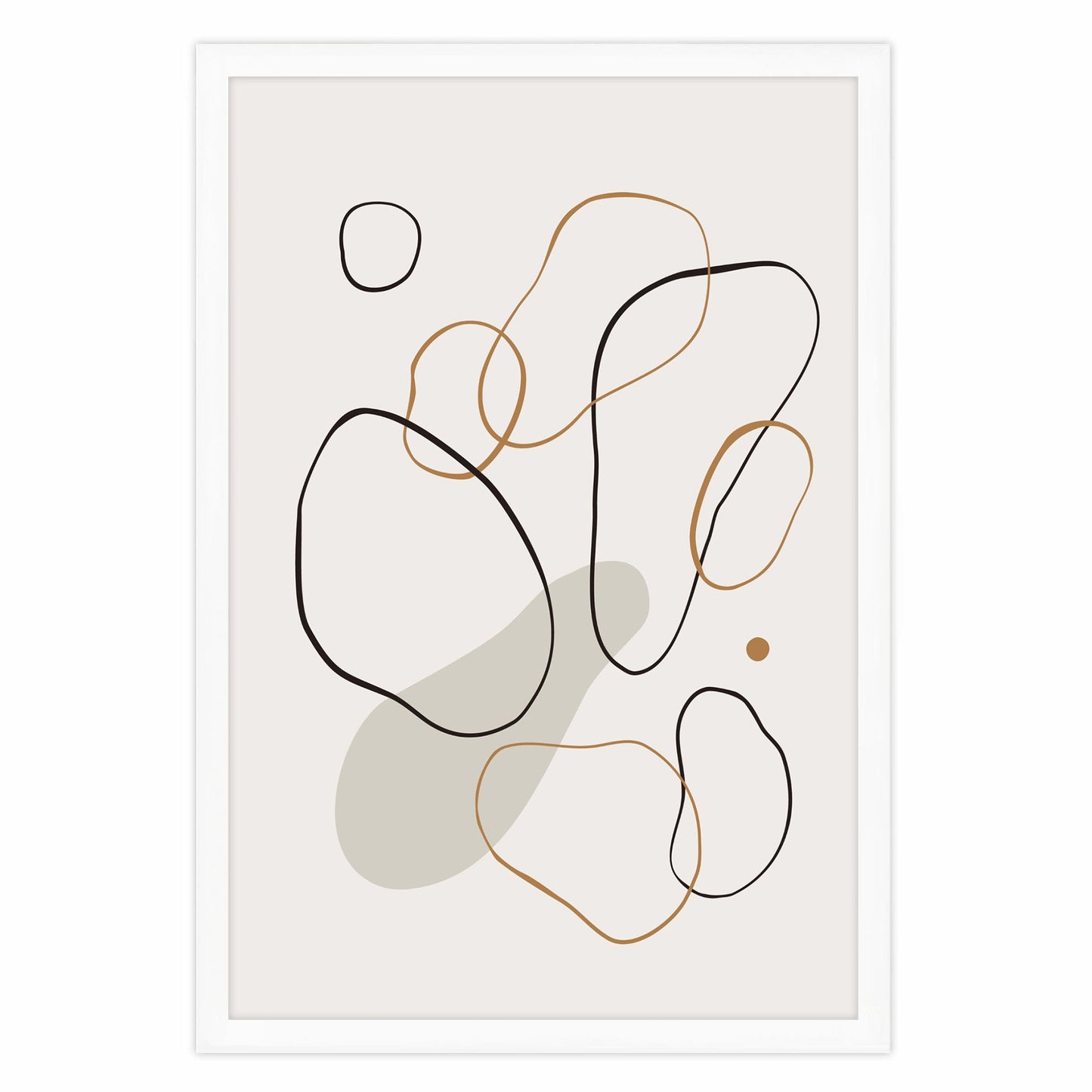 Ethan Taylor 'Abstract Ovals' Framed Art Print