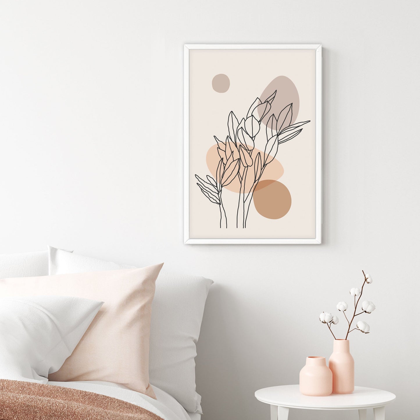 Ethan Taylor 'Beige Botanicals' Framed Art Print