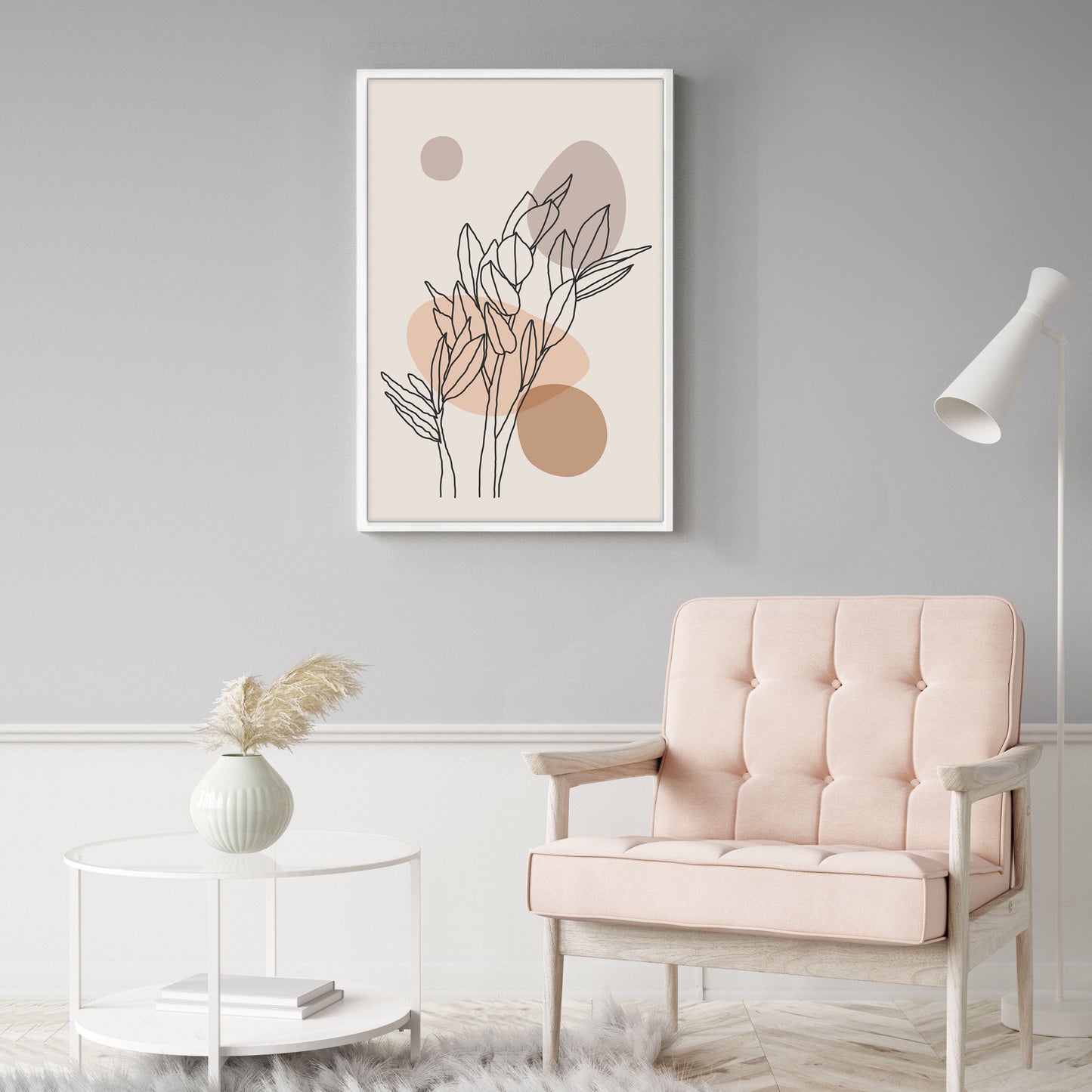 Ethan Taylor 'Beige Botanicals' Framed Art Print